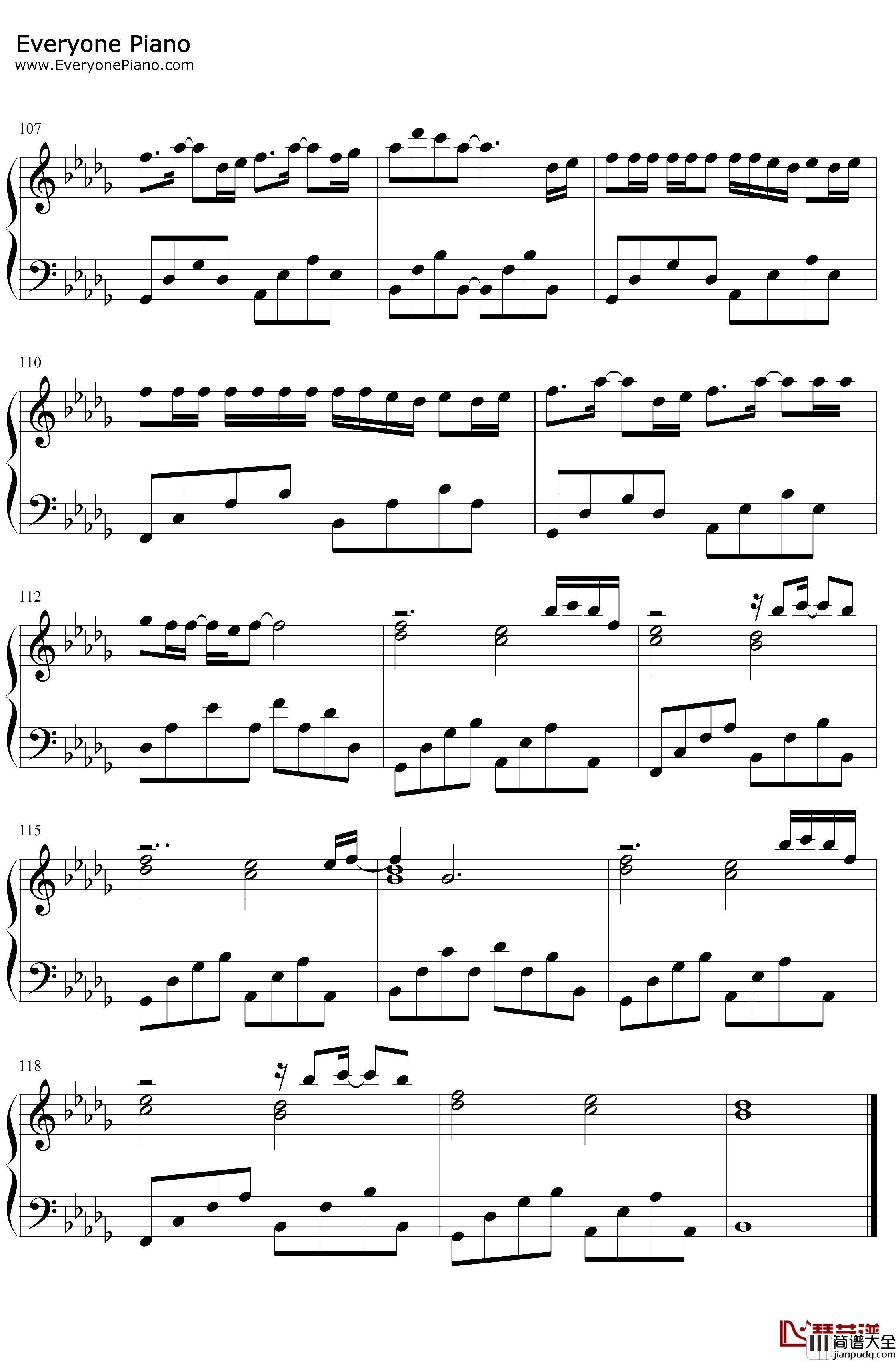 把回忆拼好给你钢琴谱_王贰浪_我们之间的回忆全部都小心地收集_抖音热歌