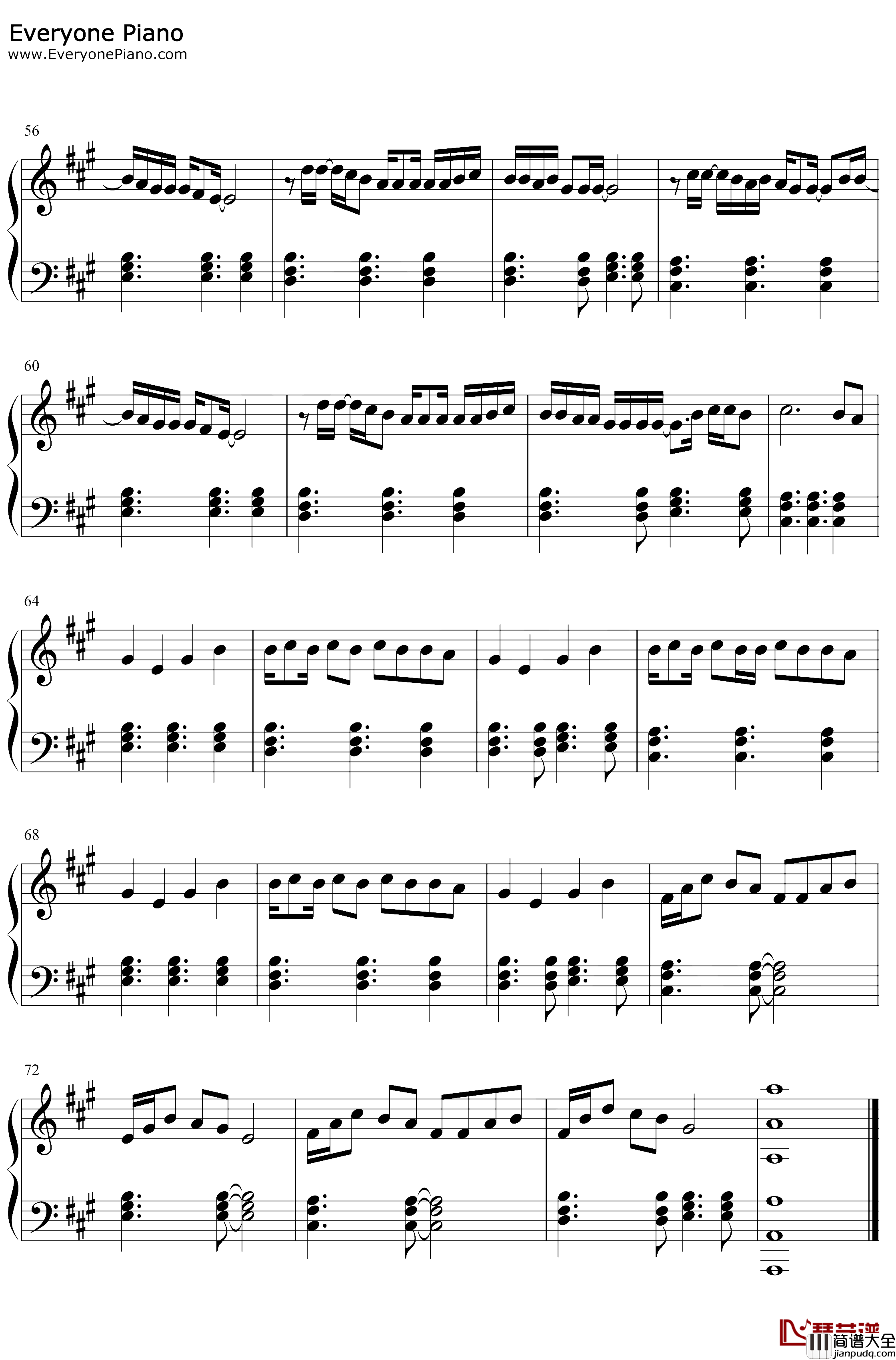 Fever钢琴谱_DuaLipaAngèle_DuaLipaftAngèle