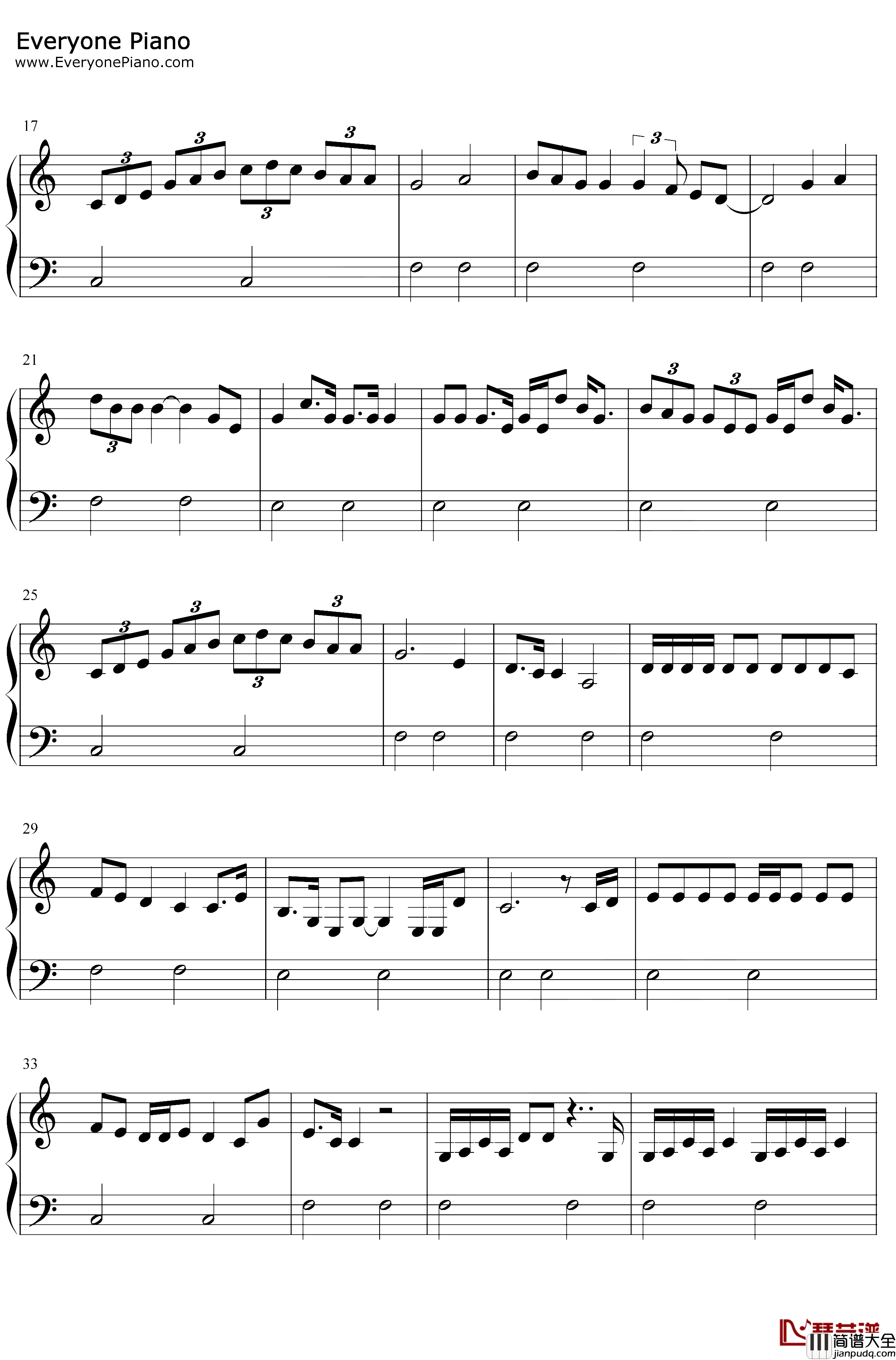 Off_the_Table钢琴谱_ArianaGrandeTheWeeknd_ArianaGrandeftTheWeeknd