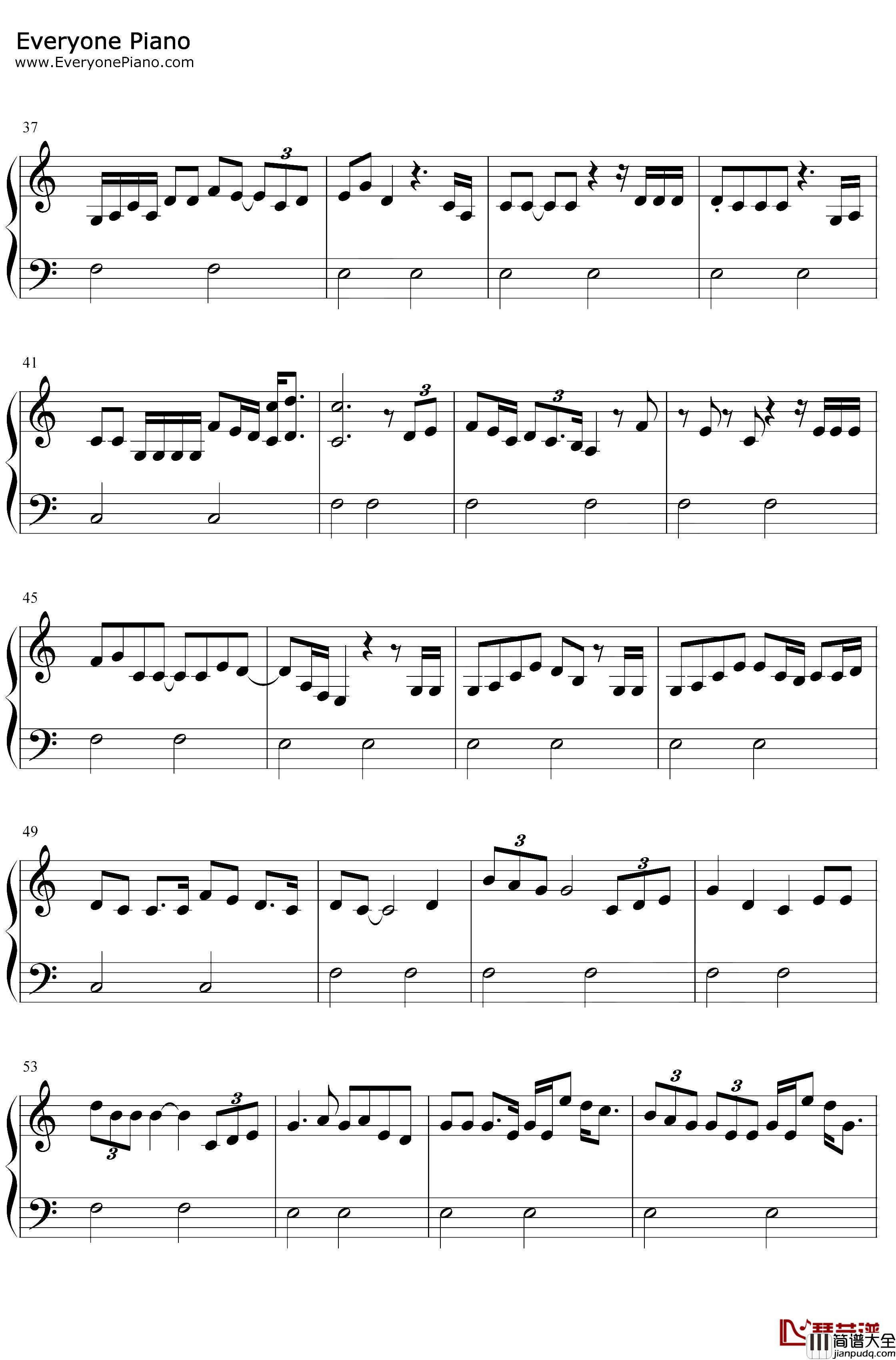 Off_the_Table钢琴谱_ArianaGrandeTheWeeknd_ArianaGrandeftTheWeeknd