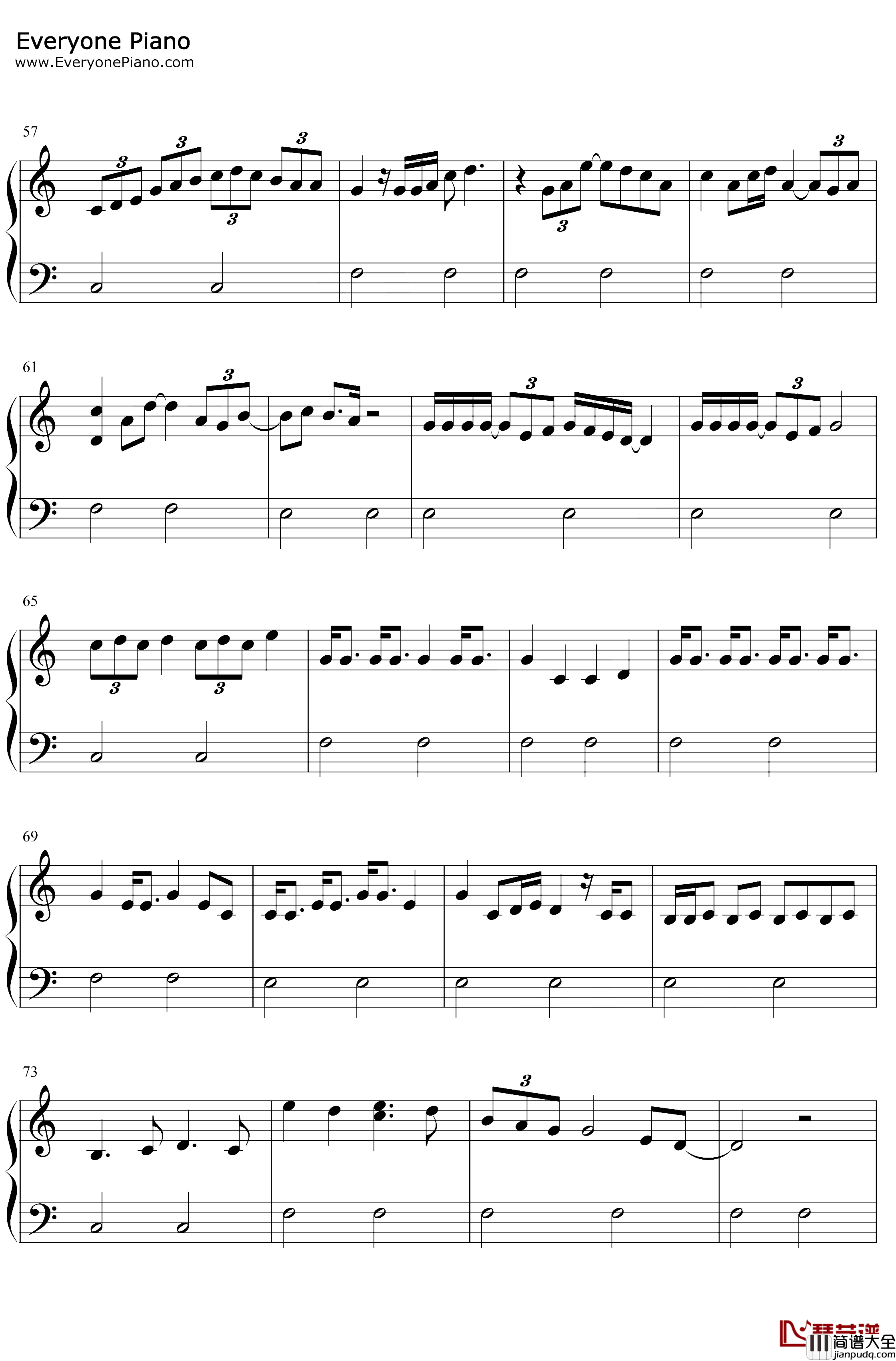 Off_the_Table钢琴谱_ArianaGrandeTheWeeknd_ArianaGrandeftTheWeeknd