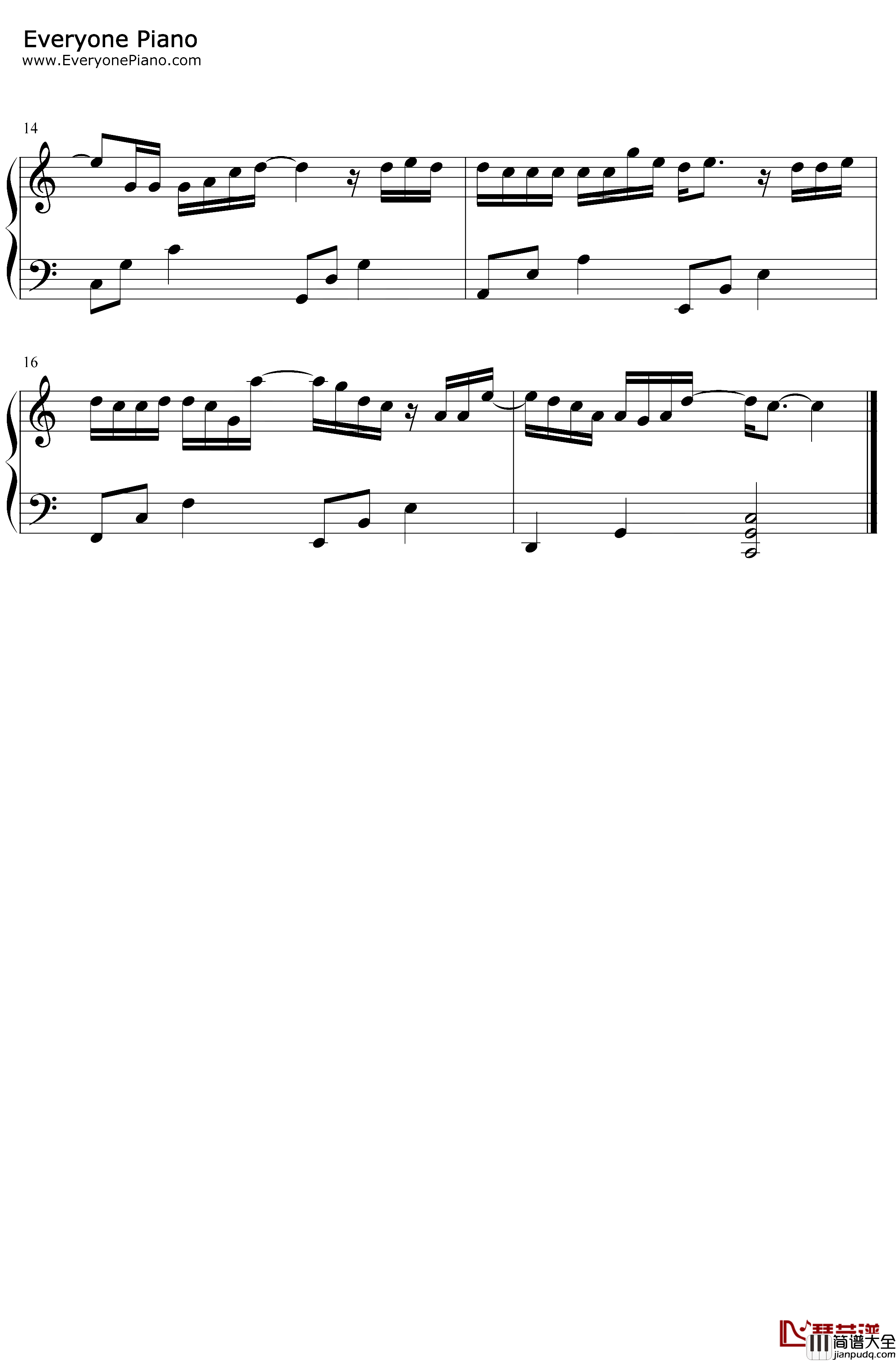 认真的雪钢琴谱_薛之谦_C调简单版