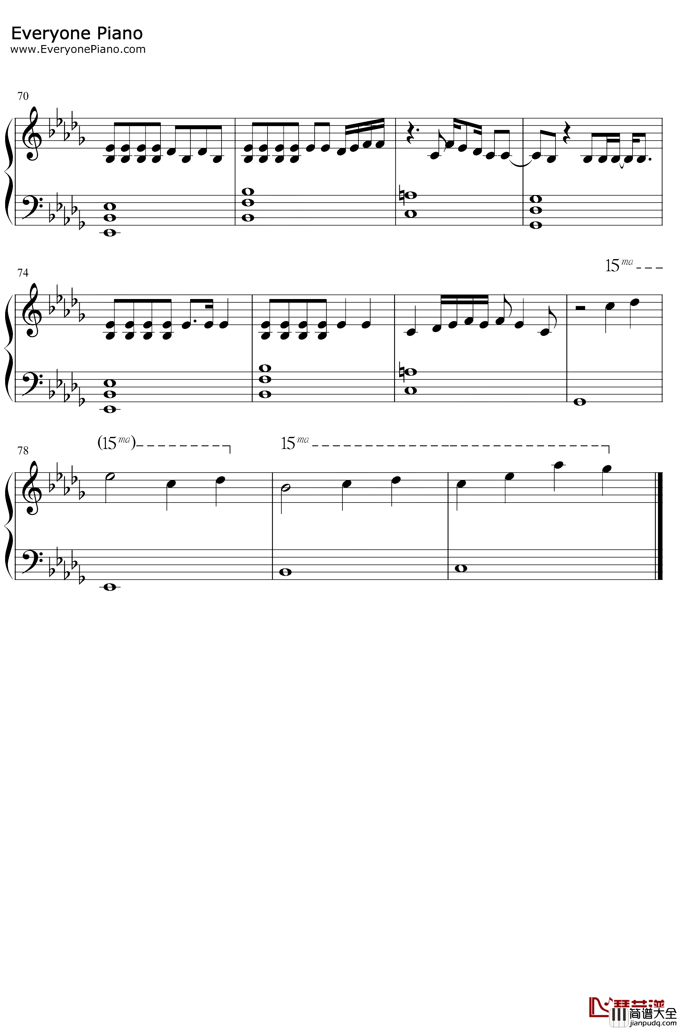 Motive钢琴谱_ArianaGrandeDojaCat_ArianaGrandeftDojaCat