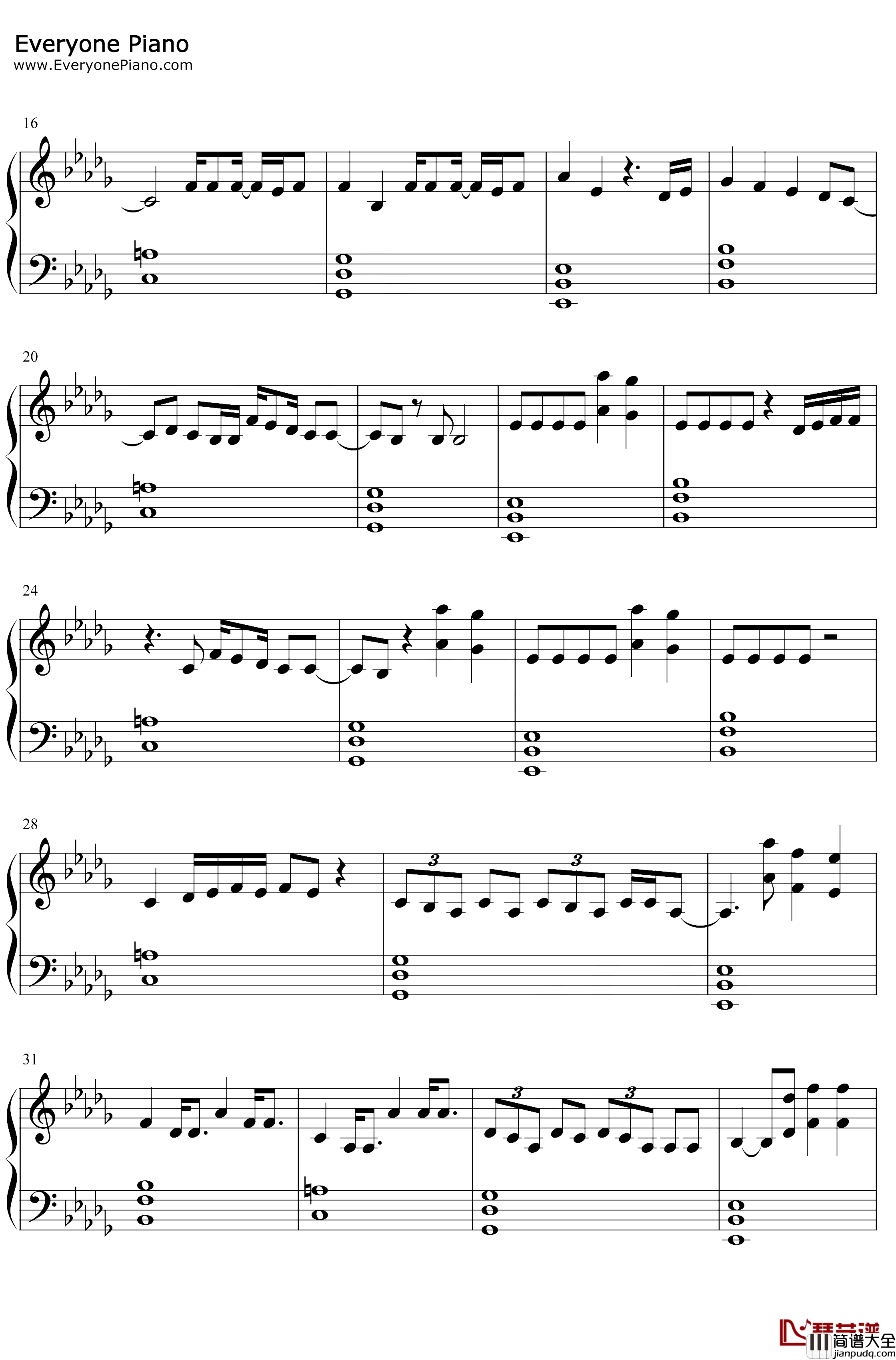 Motive钢琴谱_ArianaGrandeDojaCat_ArianaGrandeftDojaCat