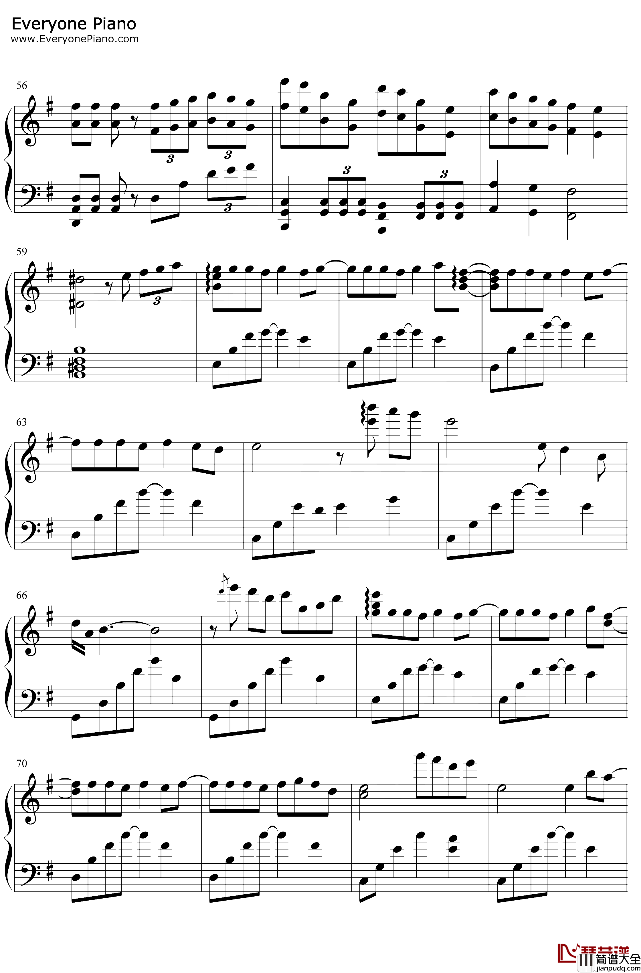 凉凉钢琴谱_张碧晨杨宗纬_完美版