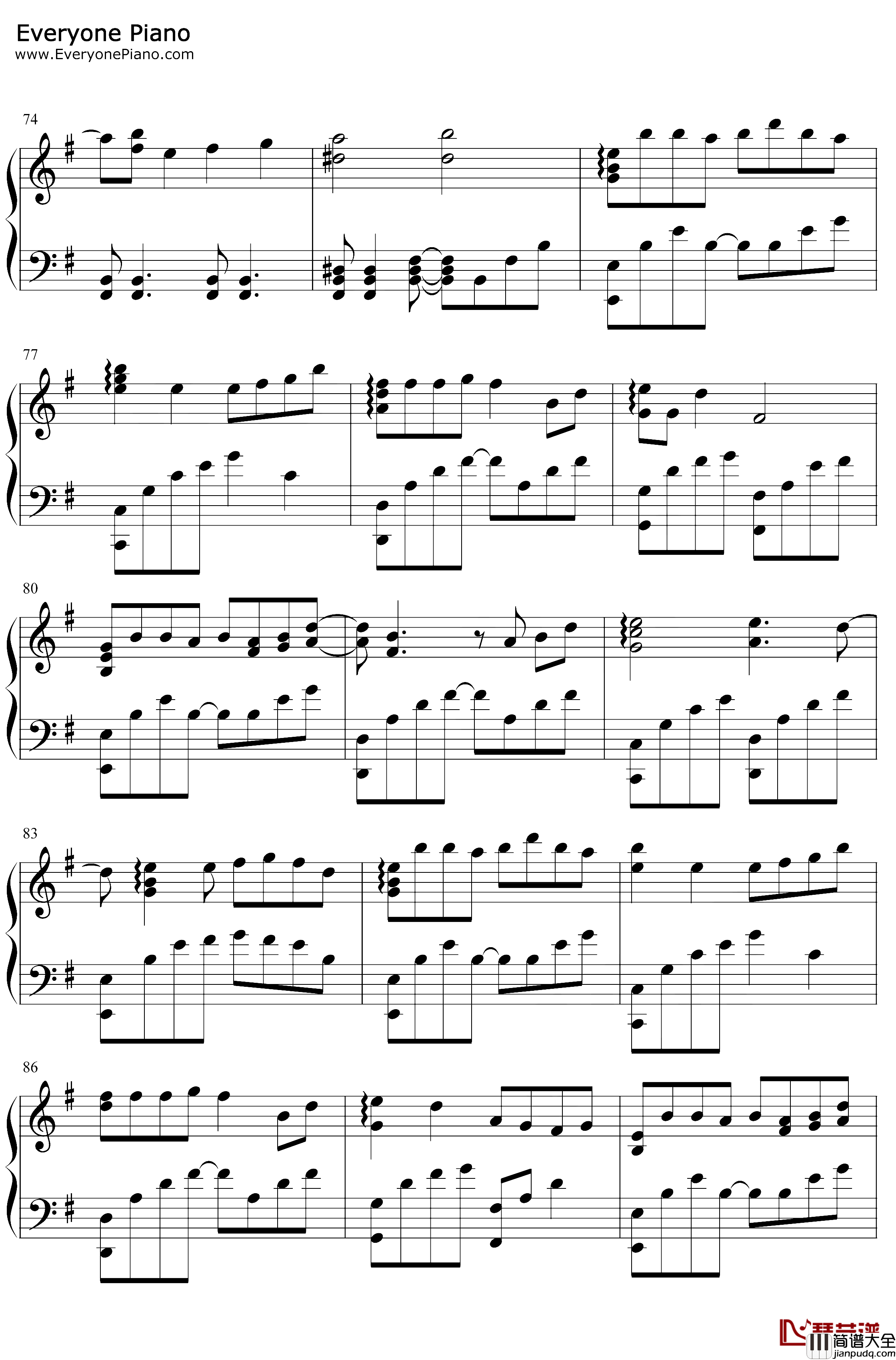 凉凉钢琴谱_张碧晨杨宗纬_完美版