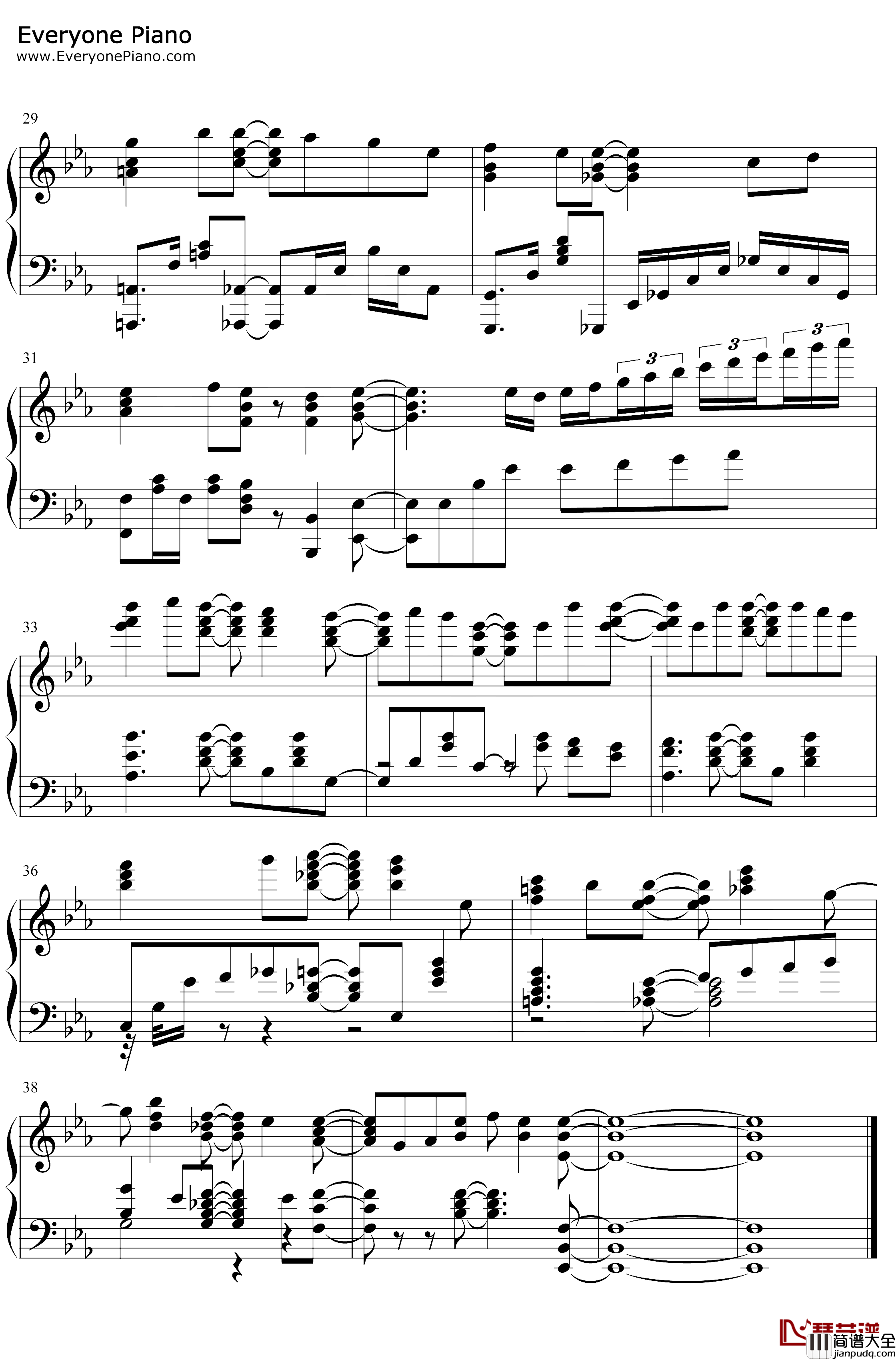 ココロノック钢琴谱_YuNi_宇崎学妹想要玩ED