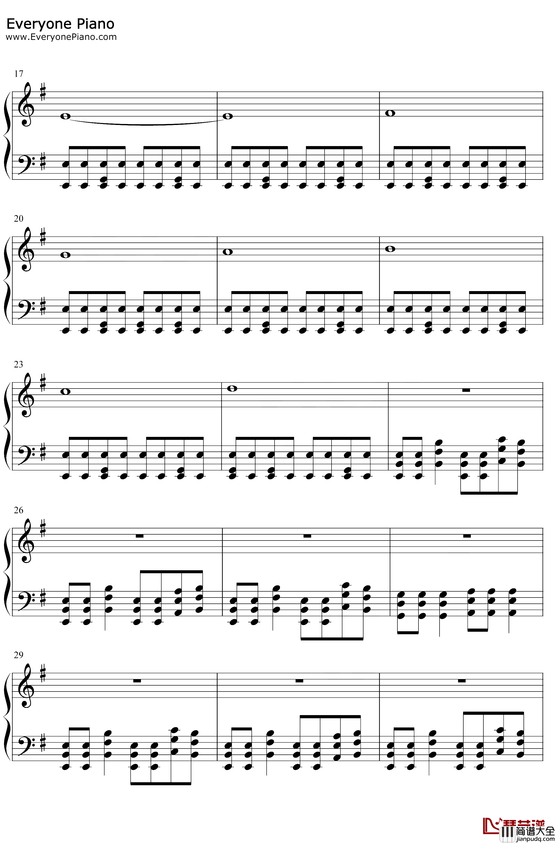 Jump钢琴谱_TwoStepsFromHell_TwoStepsFromHell