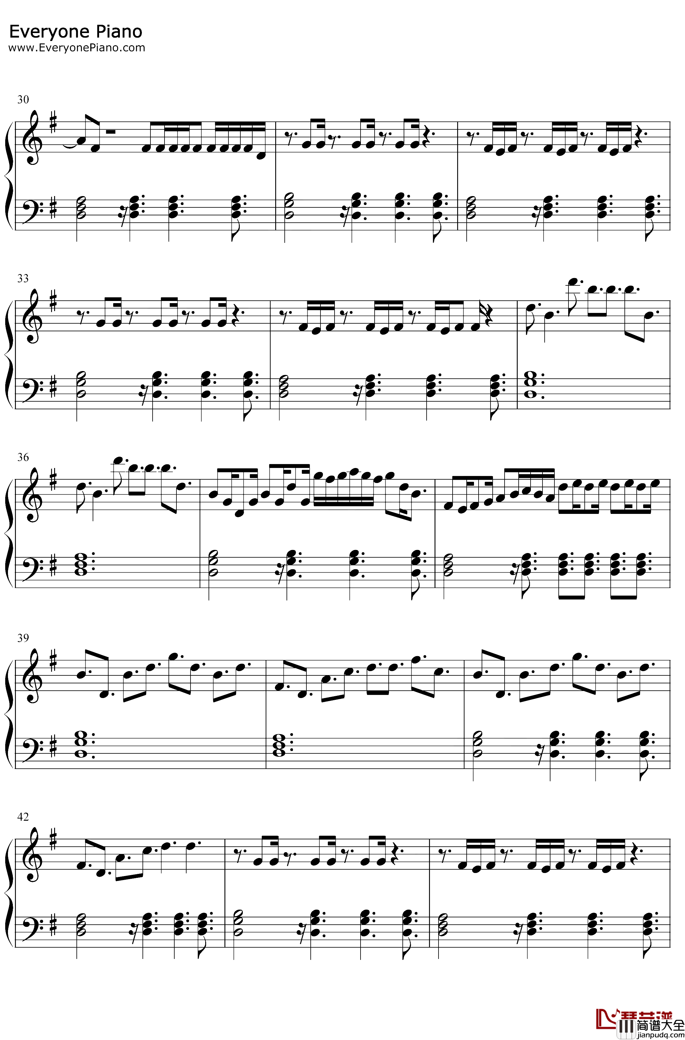 Krabby_Step钢琴谱_Swae_Lee_Tyga_Lil_Mosey_海绵宝宝营救大冒险OST