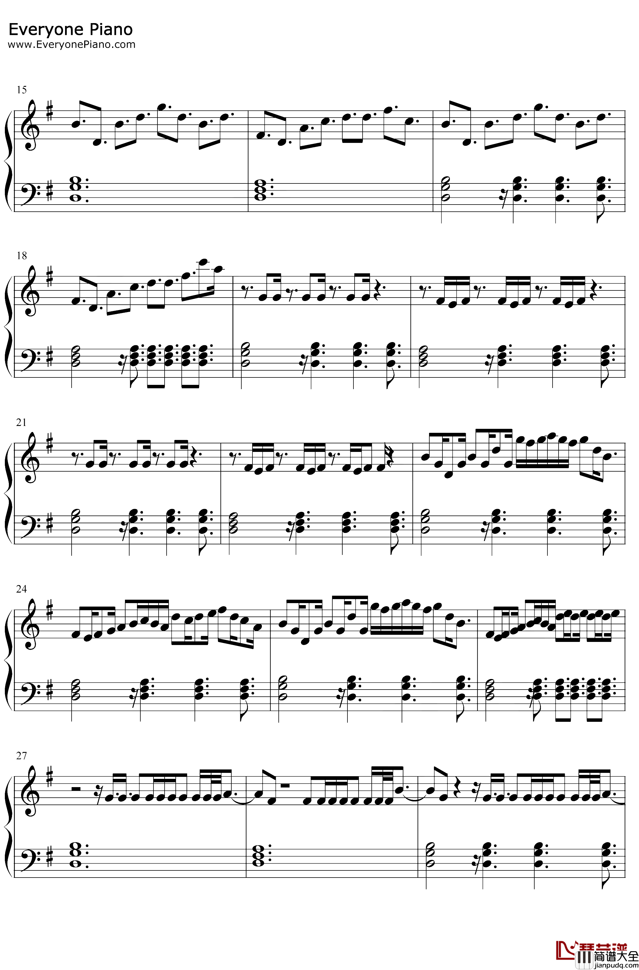 Krabby_Step钢琴谱_Swae_Lee_Tyga_Lil_Mosey_海绵宝宝营救大冒险OST