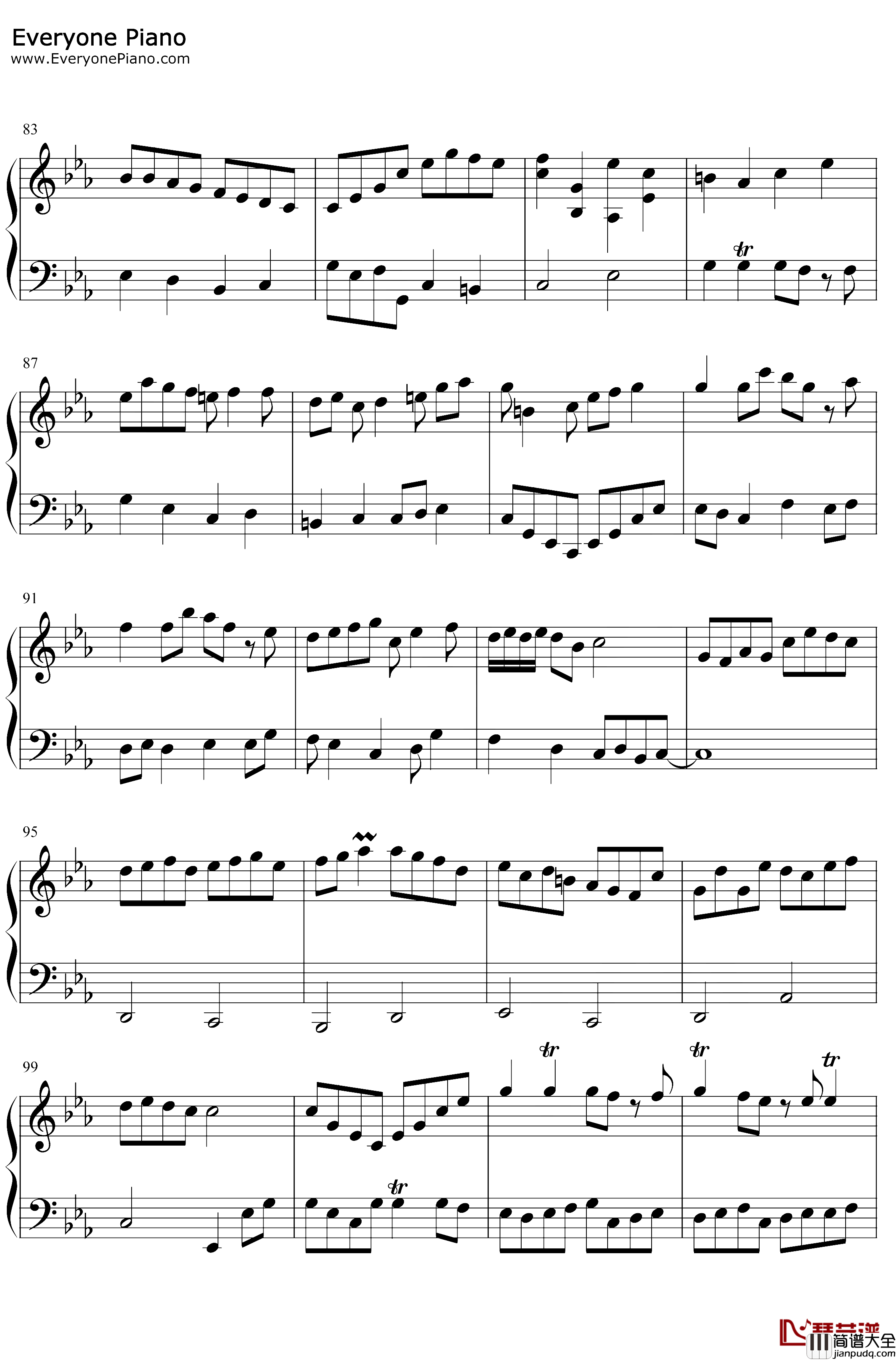 巴赫の幻想曲钢琴谱_IDW哒_原创音乐