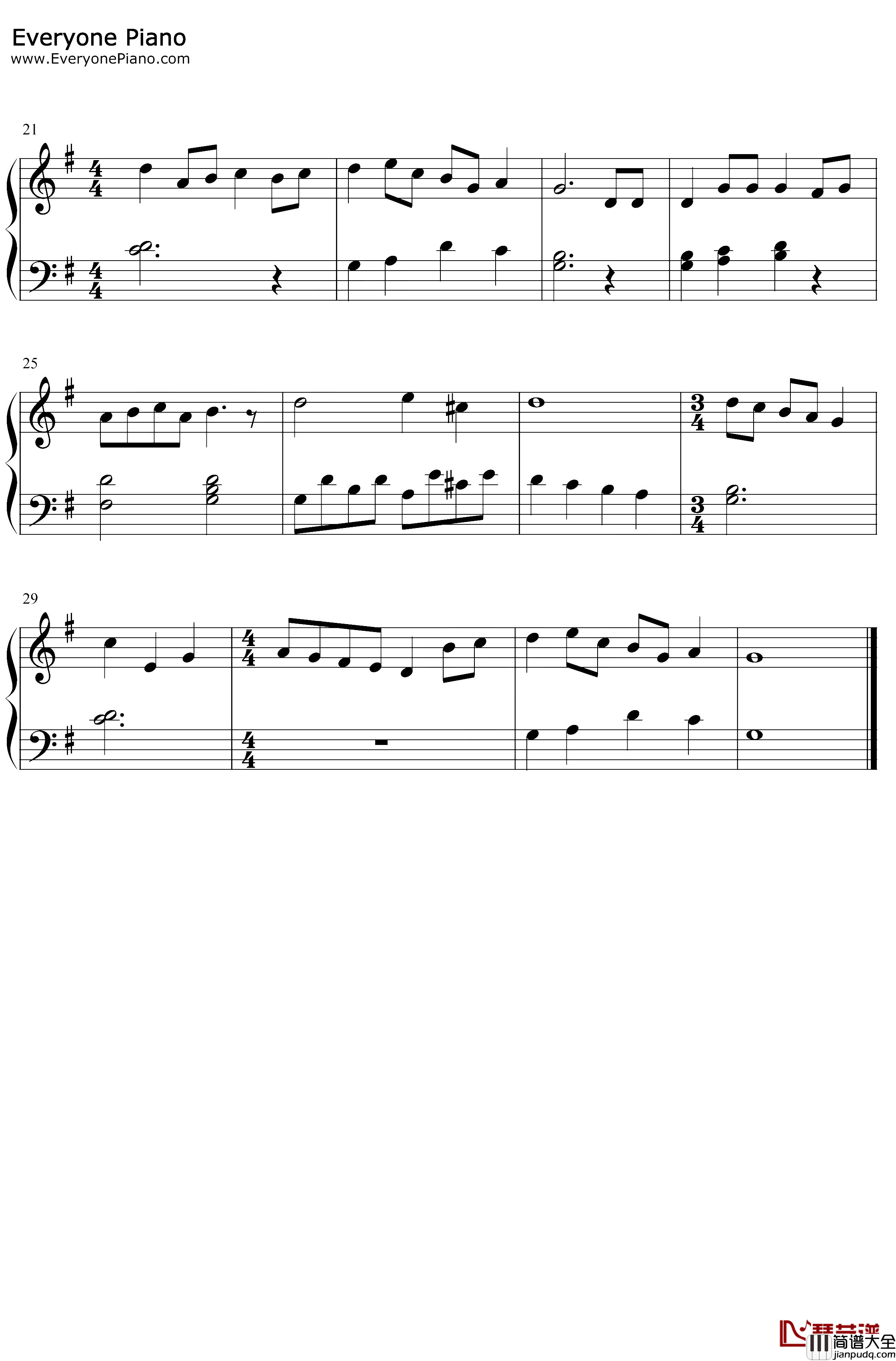 The_Twelve_Daysof_Christmas钢琴谱_FredericAustin_简单版