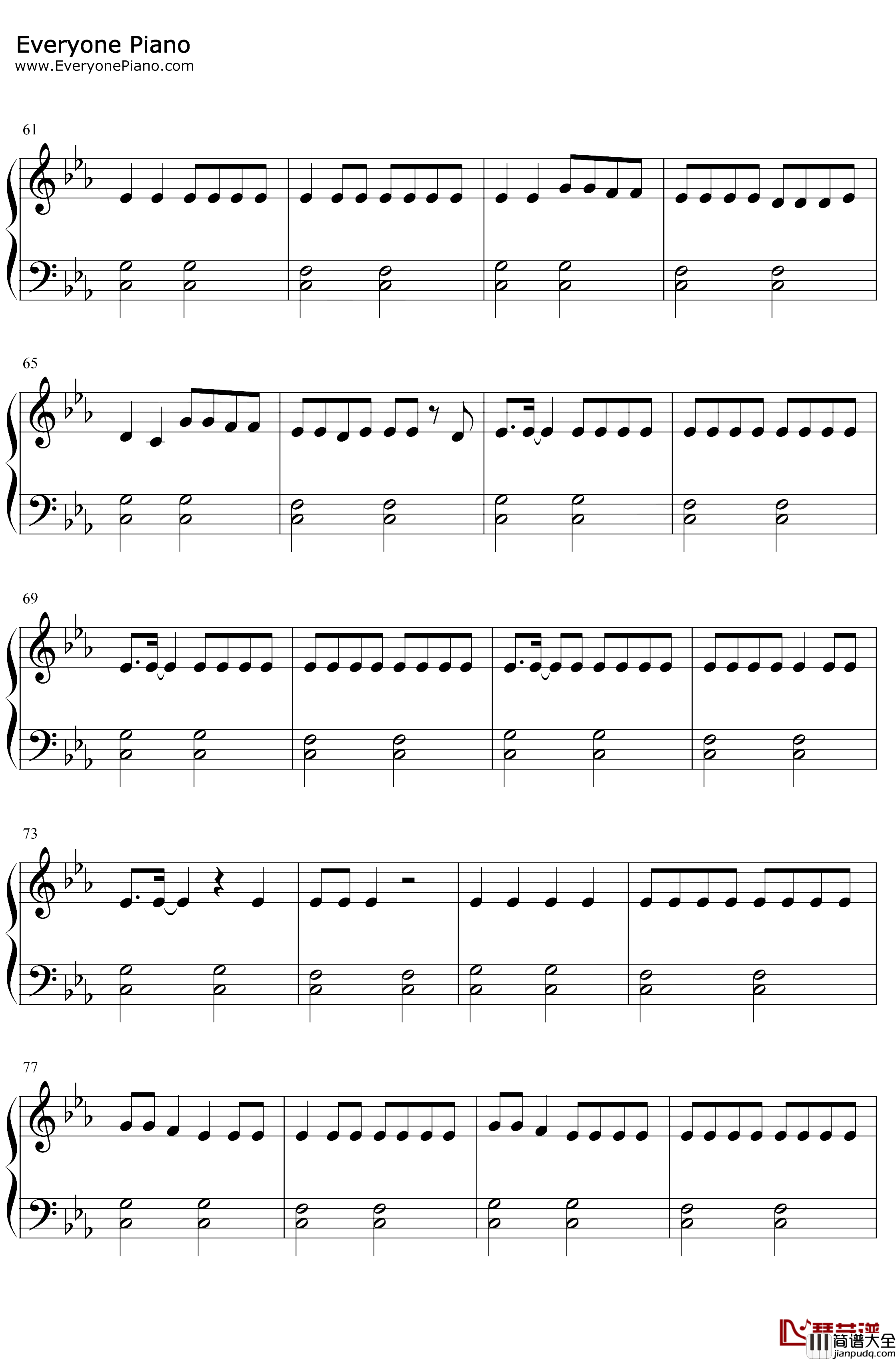 Popstar钢琴谱_DJ_Khaled_Drake