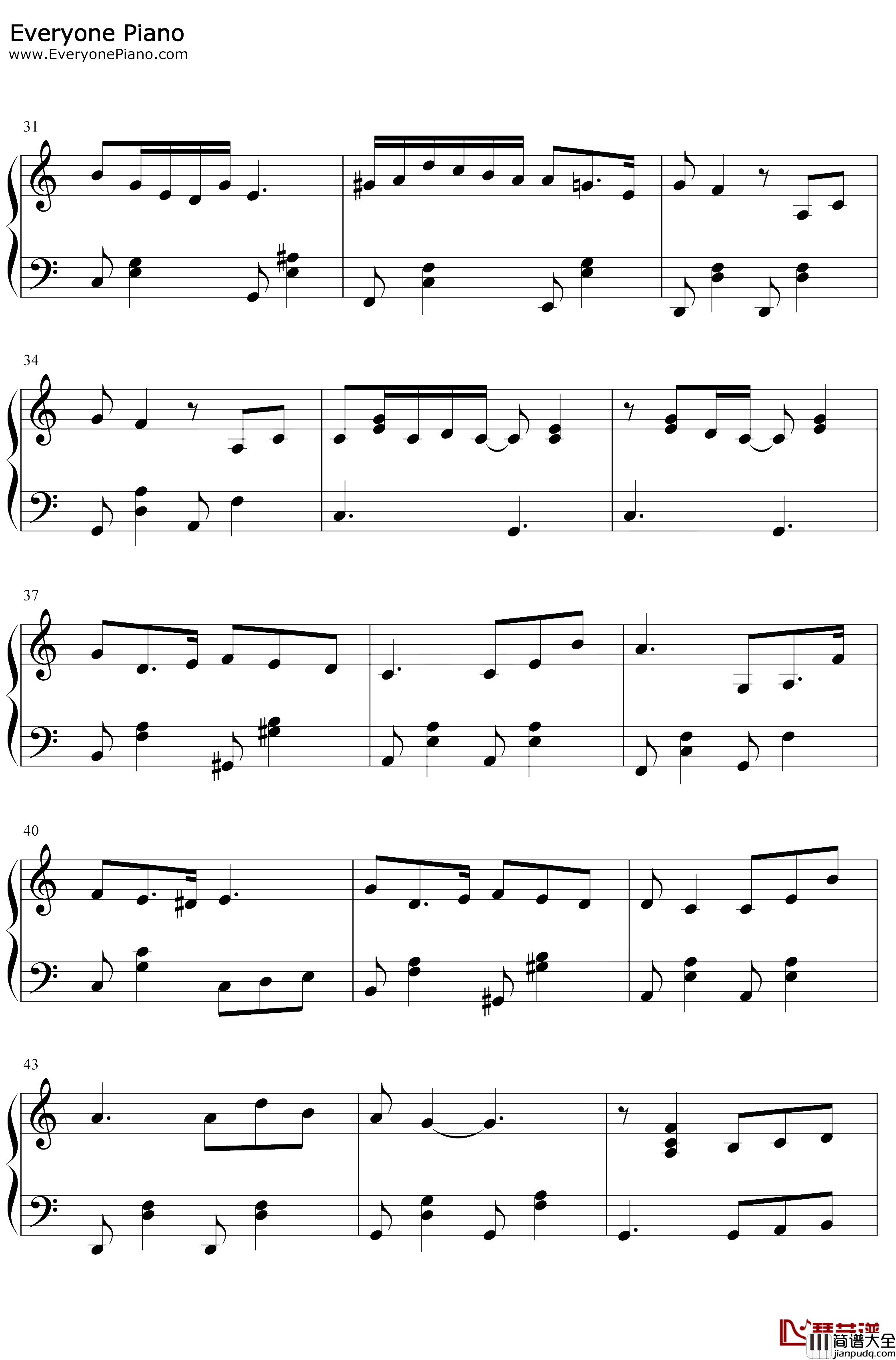 阳光舞甜橙钢琴谱_李欣芸_唯美纯音乐