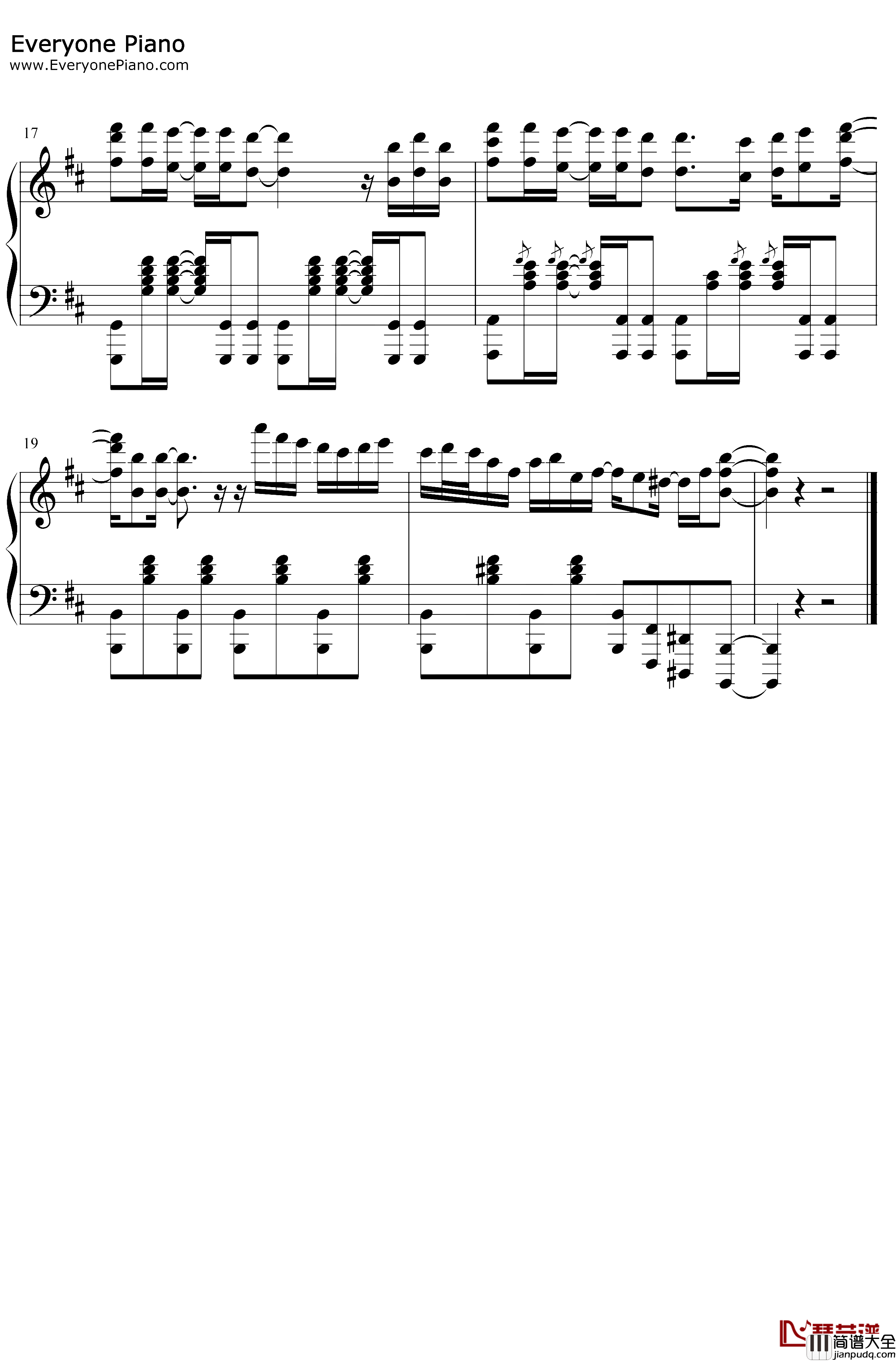 Hope钢琴谱_邹炯如_湛蓝回忆BGM