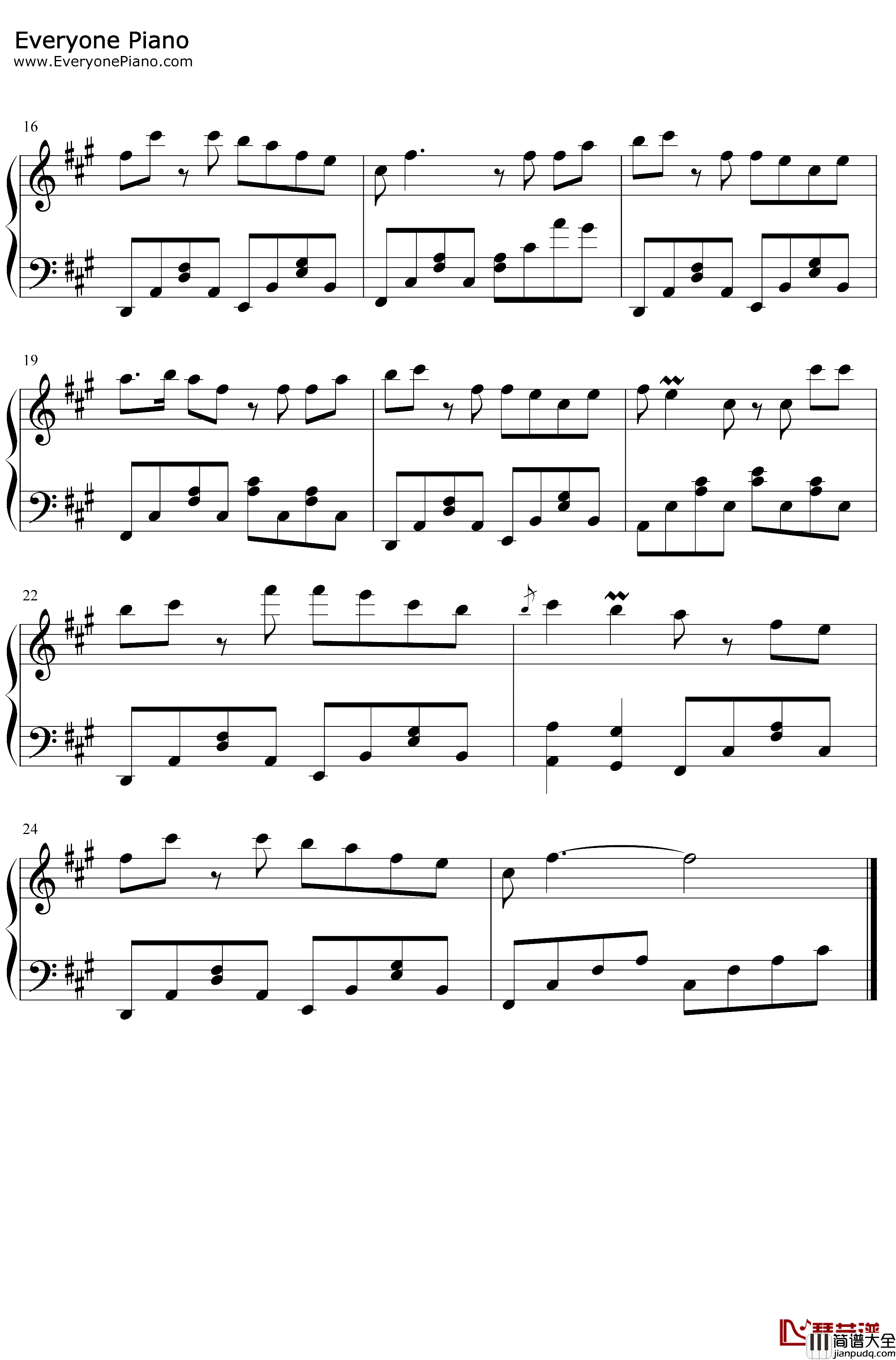 燕无歇钢琴谱_是七叔呢_心多憔悴爱付与东流的水_抖音热歌