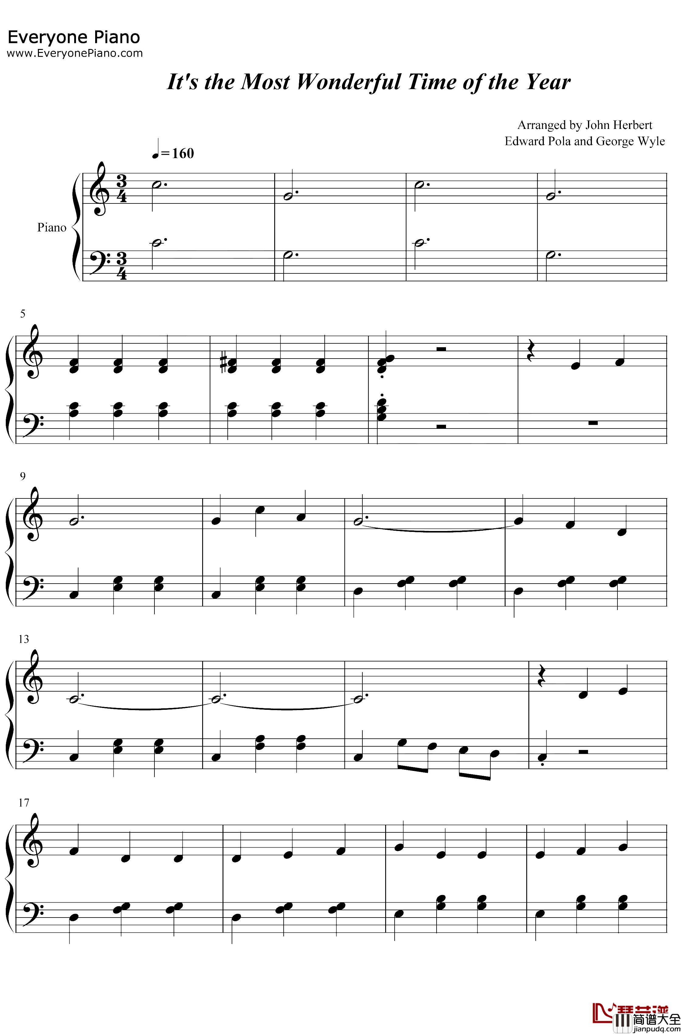 Its_the_Most_Wonderful_Time_of_the_Year钢琴谱_Andy_Williams_ItstheMostWonderfulTimeoftheYear