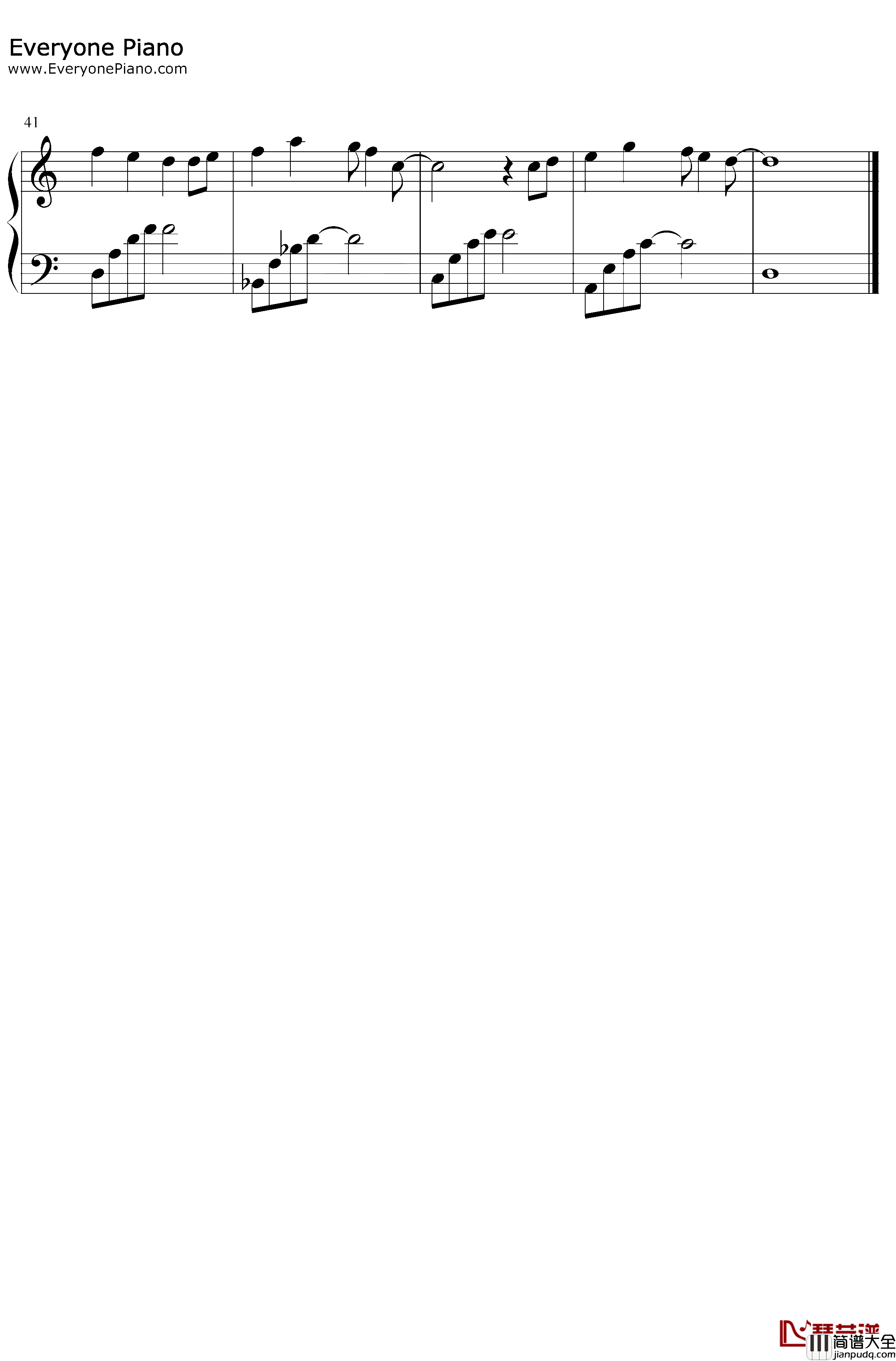 Tonight钢琴谱_Big_Bang_C调简单版