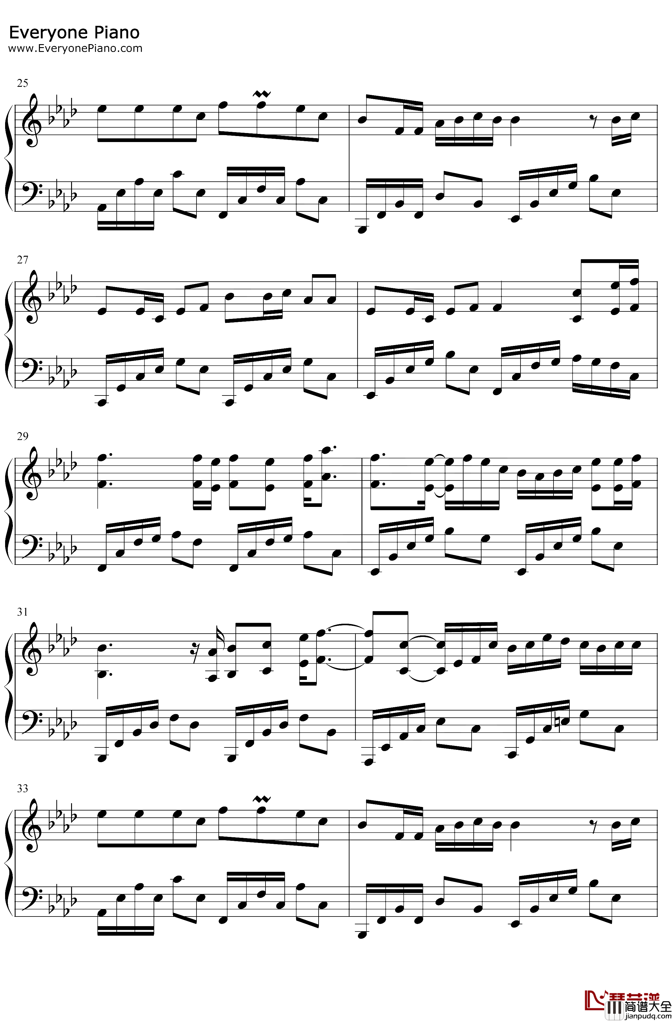 可可托海的牧羊人钢琴谱_王琪_心上人我在可可托海等你_抖音热歌