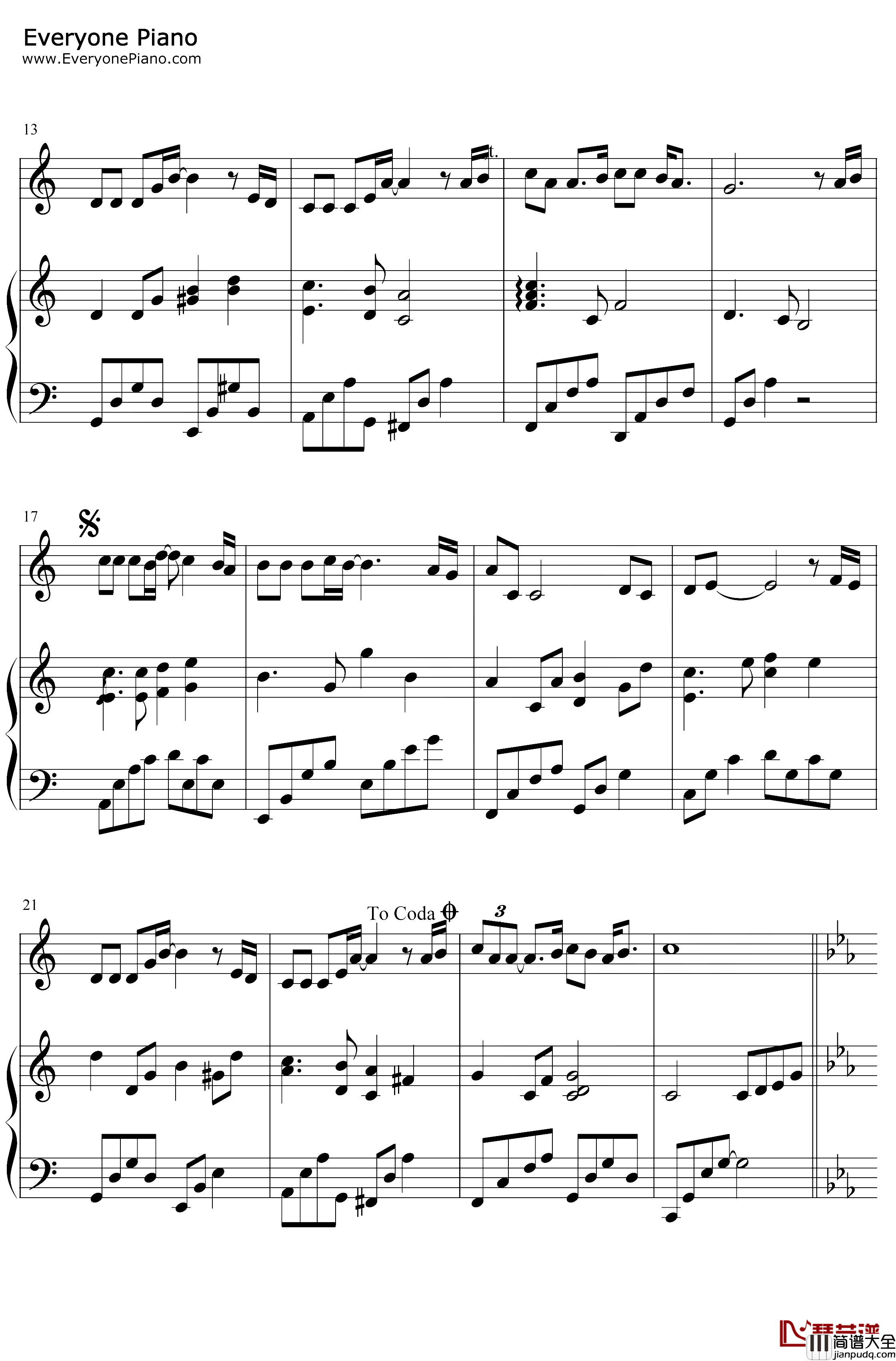 我的故事钢琴谱_陈百强_陈百强