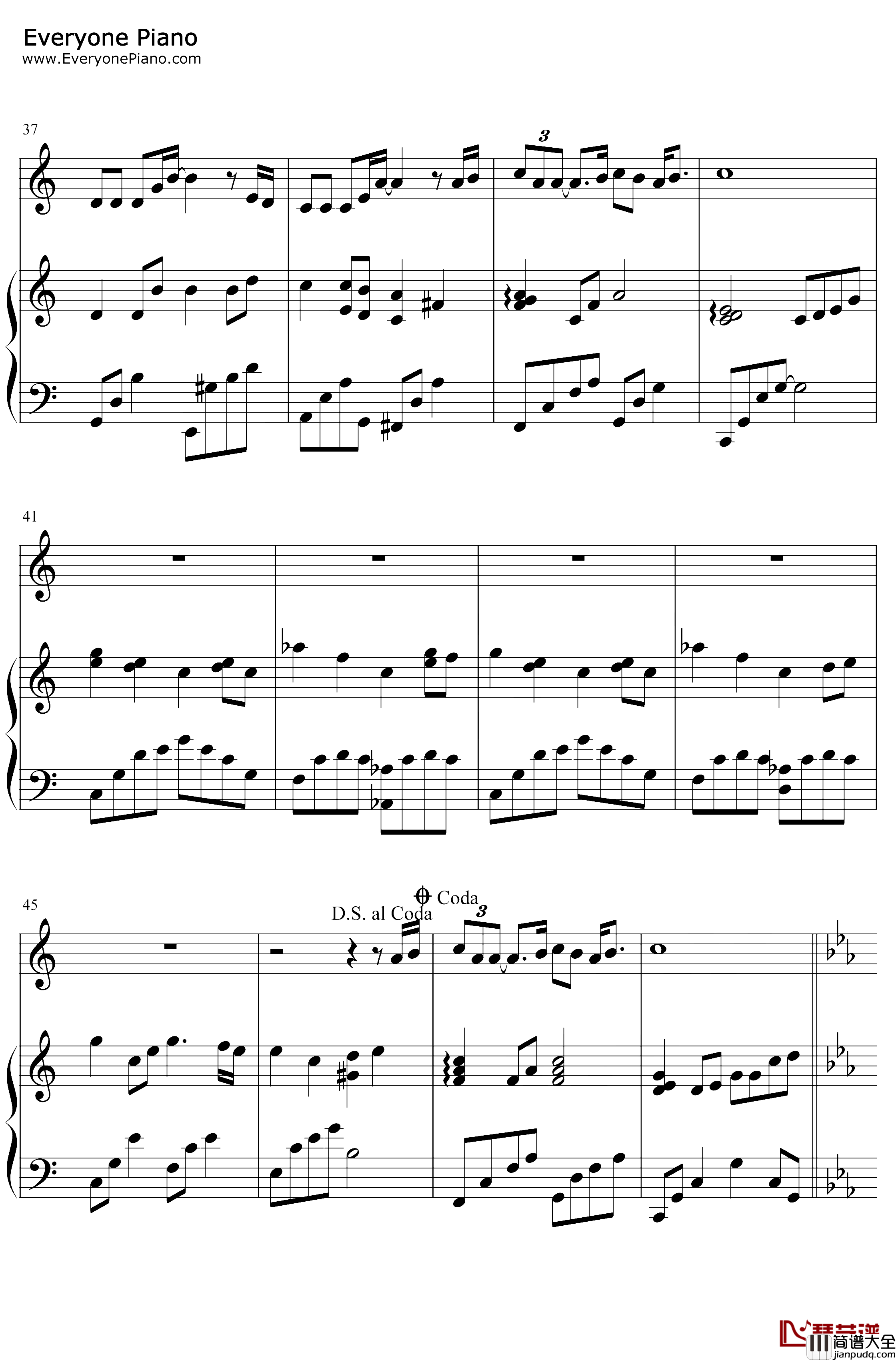 我的故事钢琴谱_陈百强_陈百强