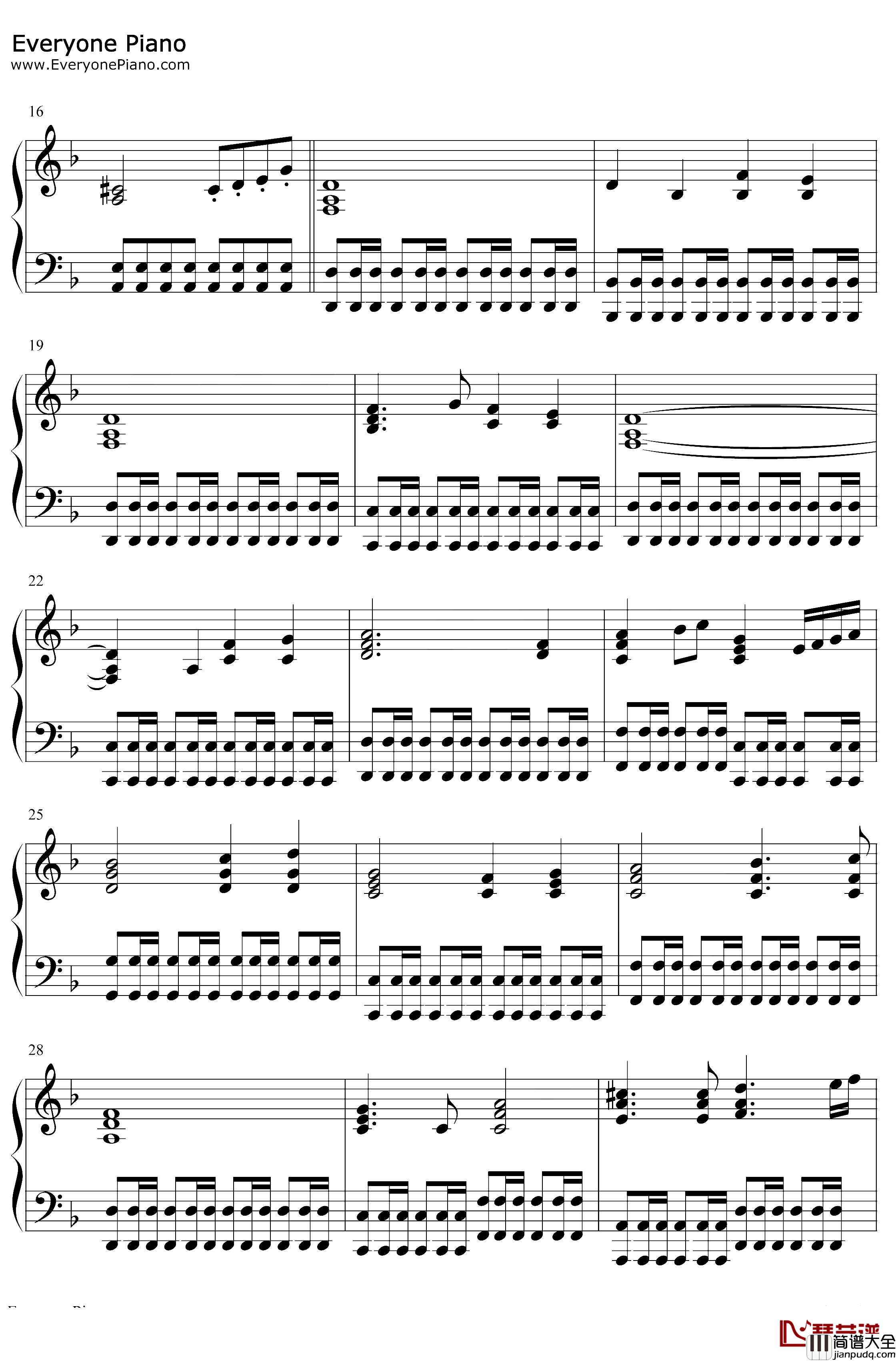 Never_Back_Down钢琴谱_Two_Steps_From_Hell