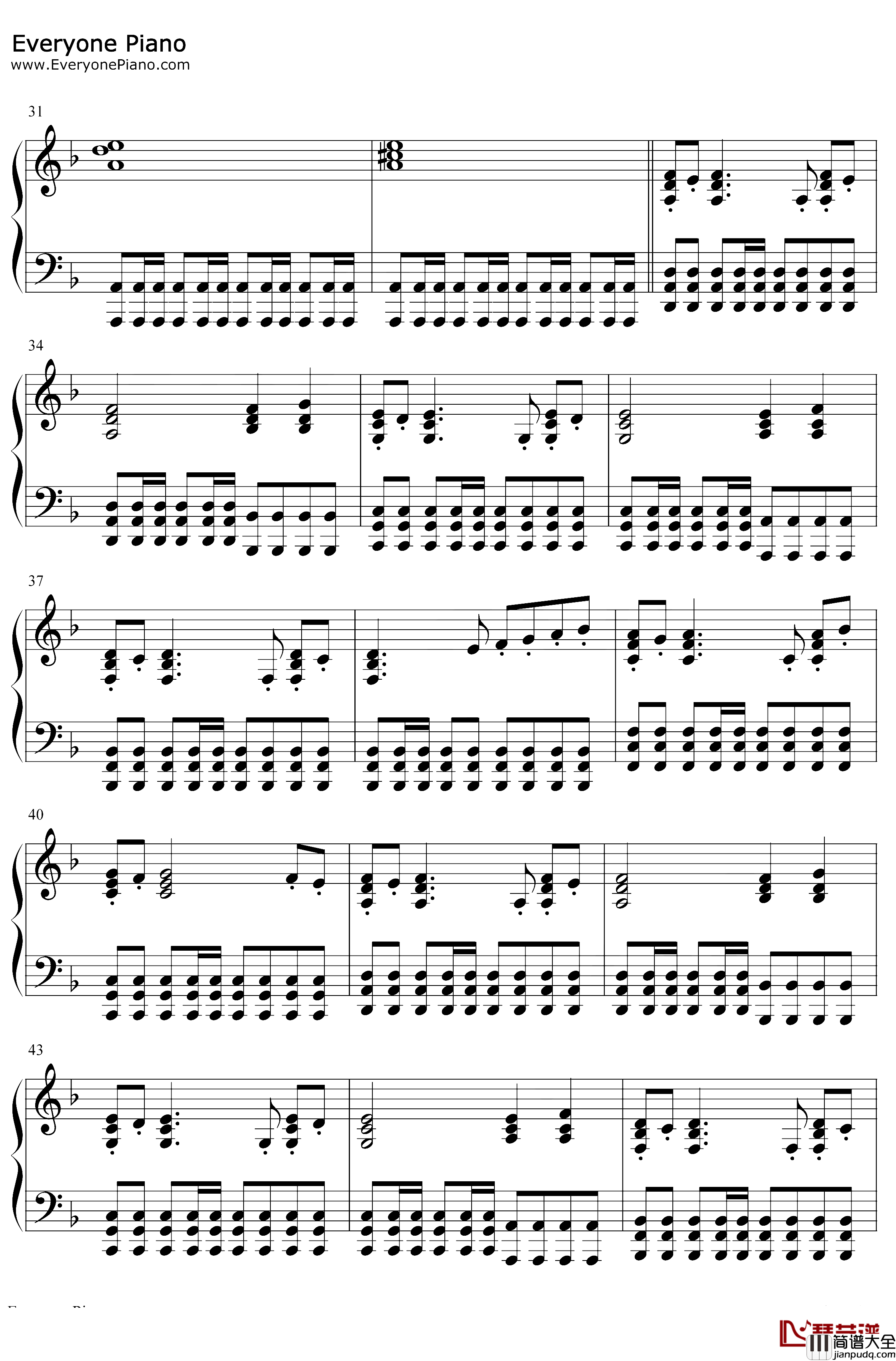 Never_Back_Down钢琴谱_Two_Steps_From_Hell