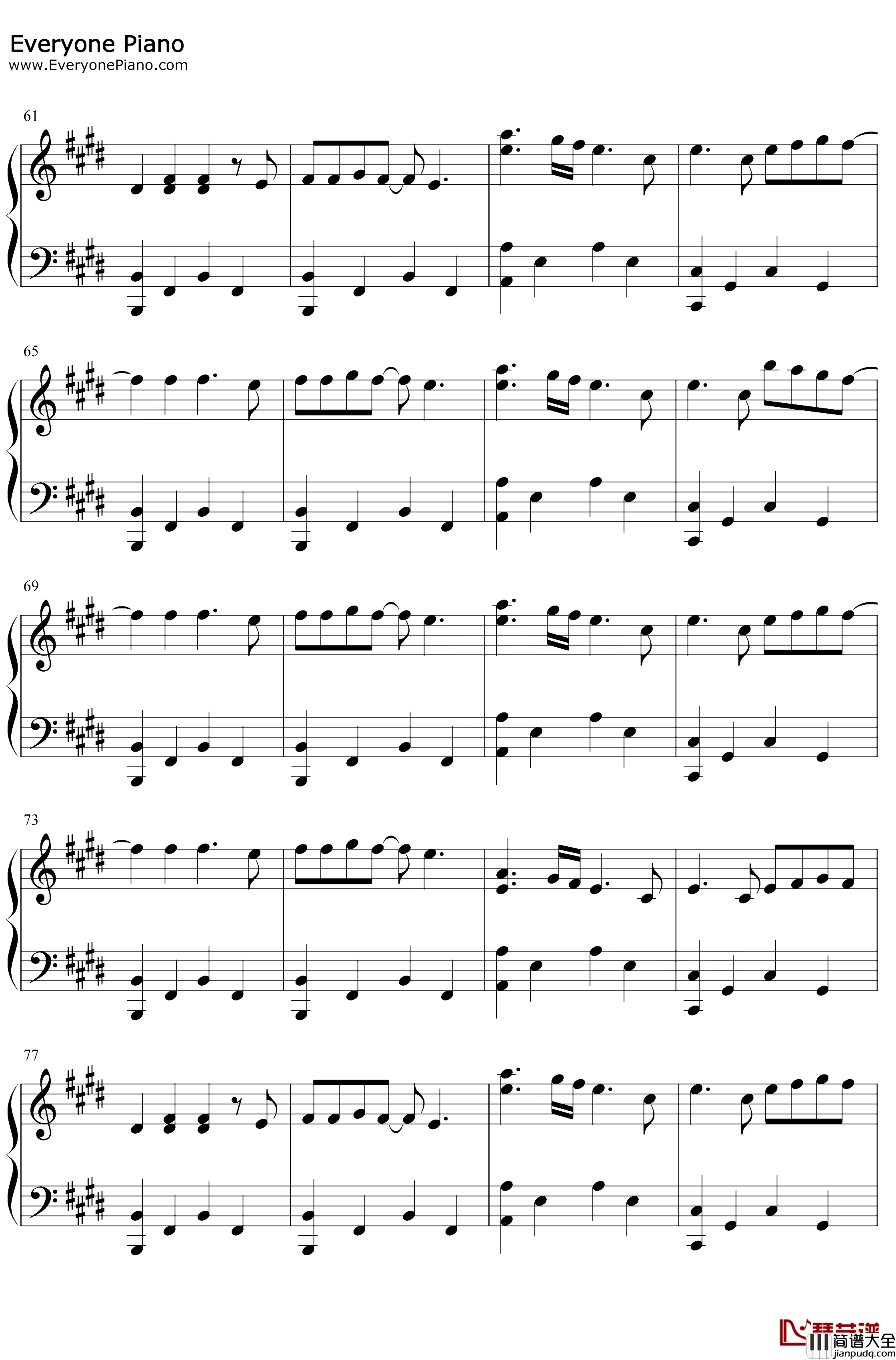 Birds钢琴谱_ImagineDragonsElisa_ImagineDragonsftElisa