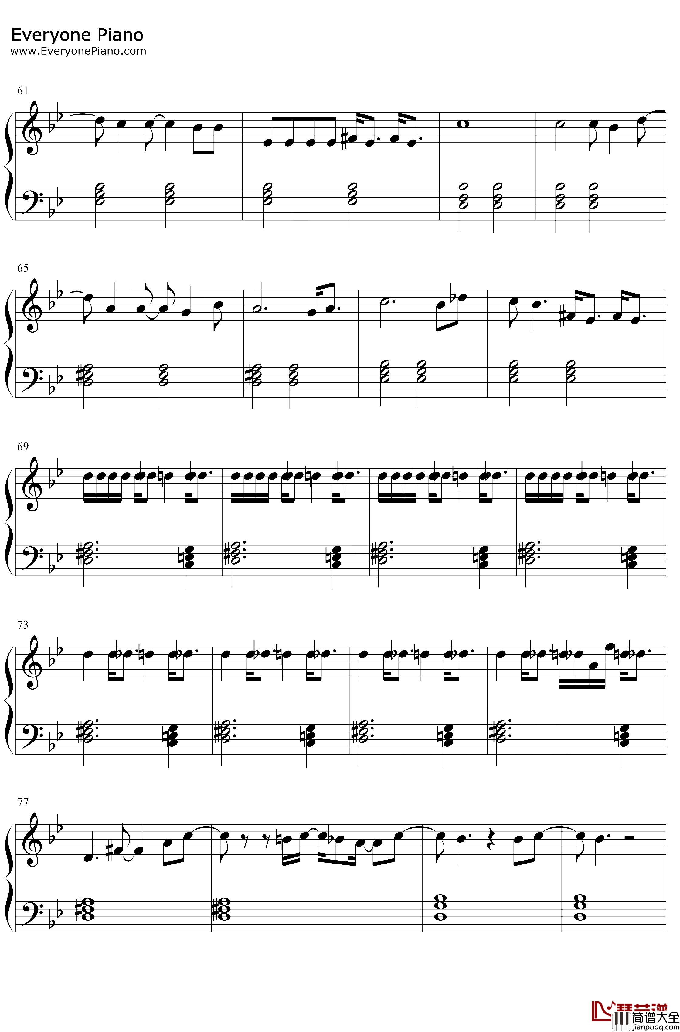 The_Game_Is_Over钢琴谱_Evanescence_Evanescence