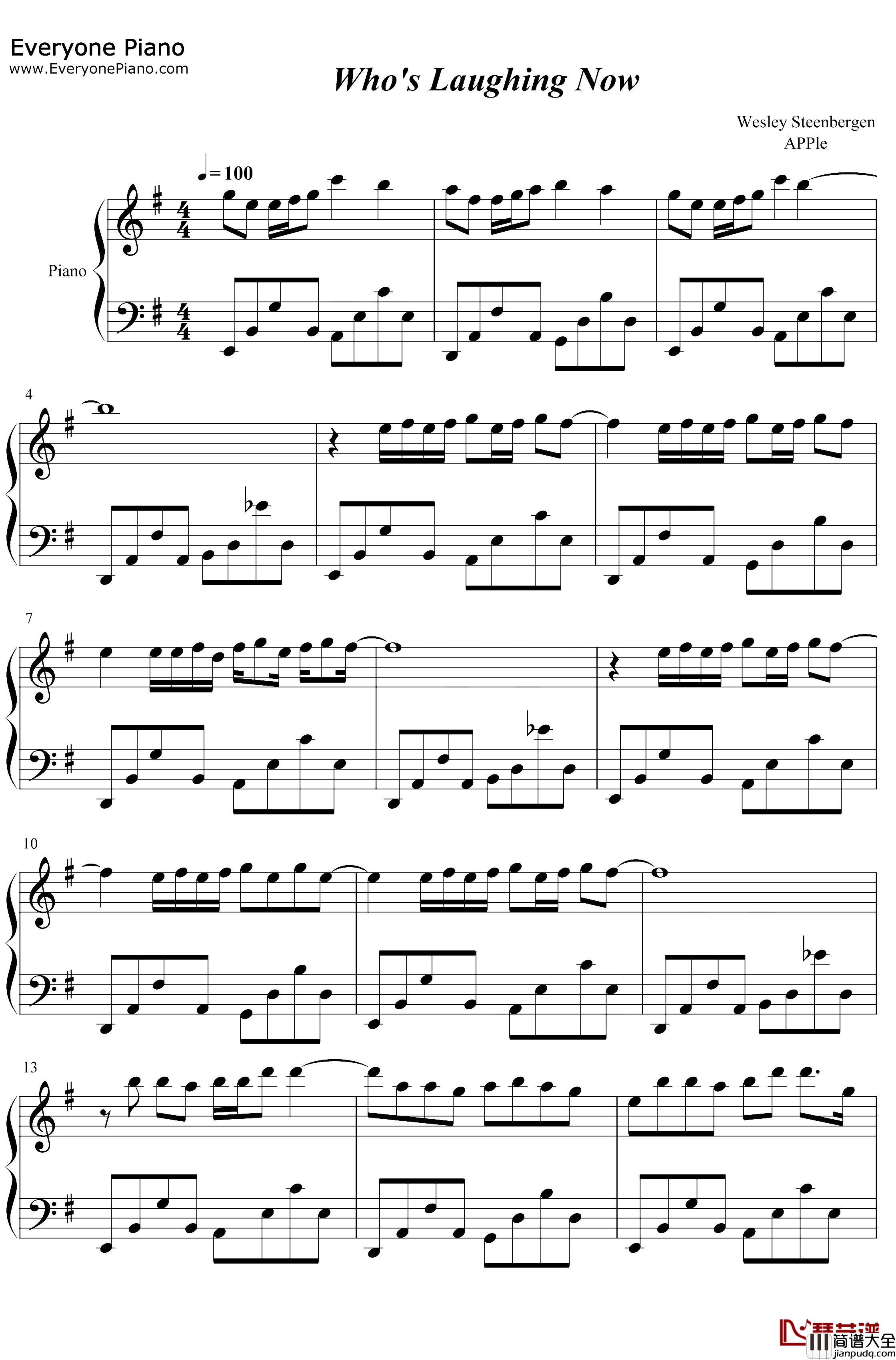 Who_Is_Laughing_Now钢琴谱_AvaMax_AvaMax