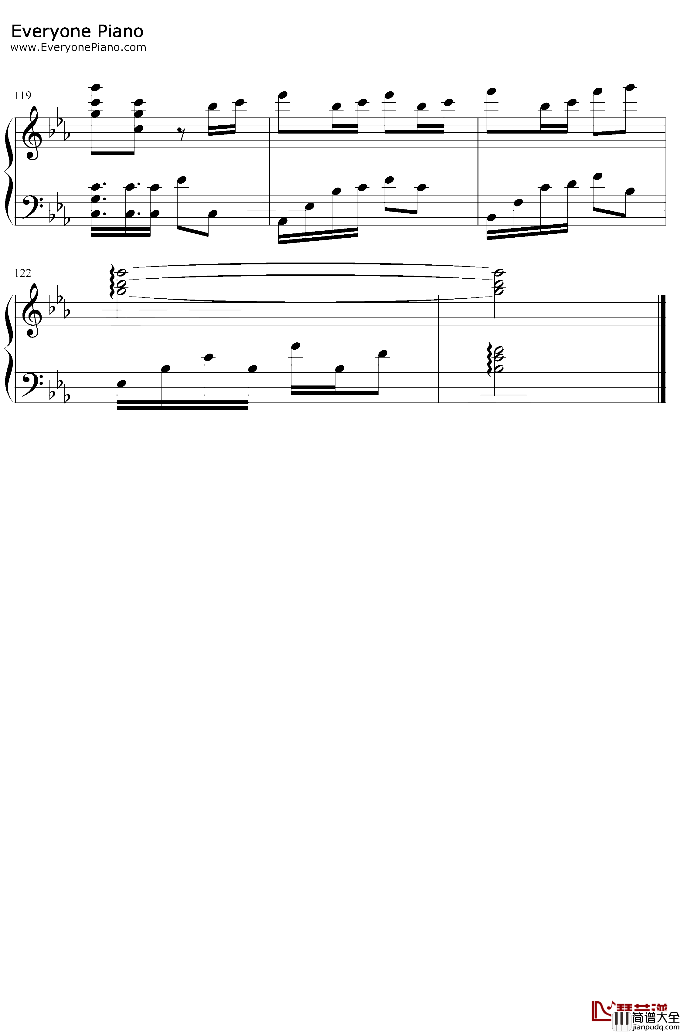 繁华唱遍钢琴谱_乐正绫_哔哩哔哩2019拜年祭