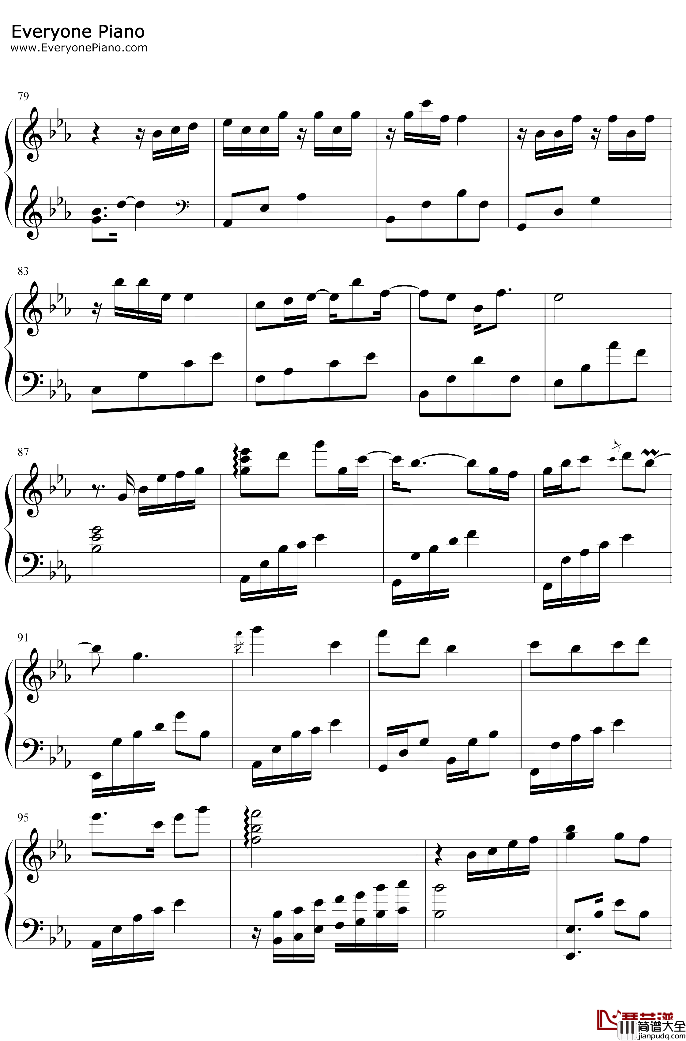 繁华唱遍钢琴谱_乐正绫_哔哩哔哩2019拜年祭