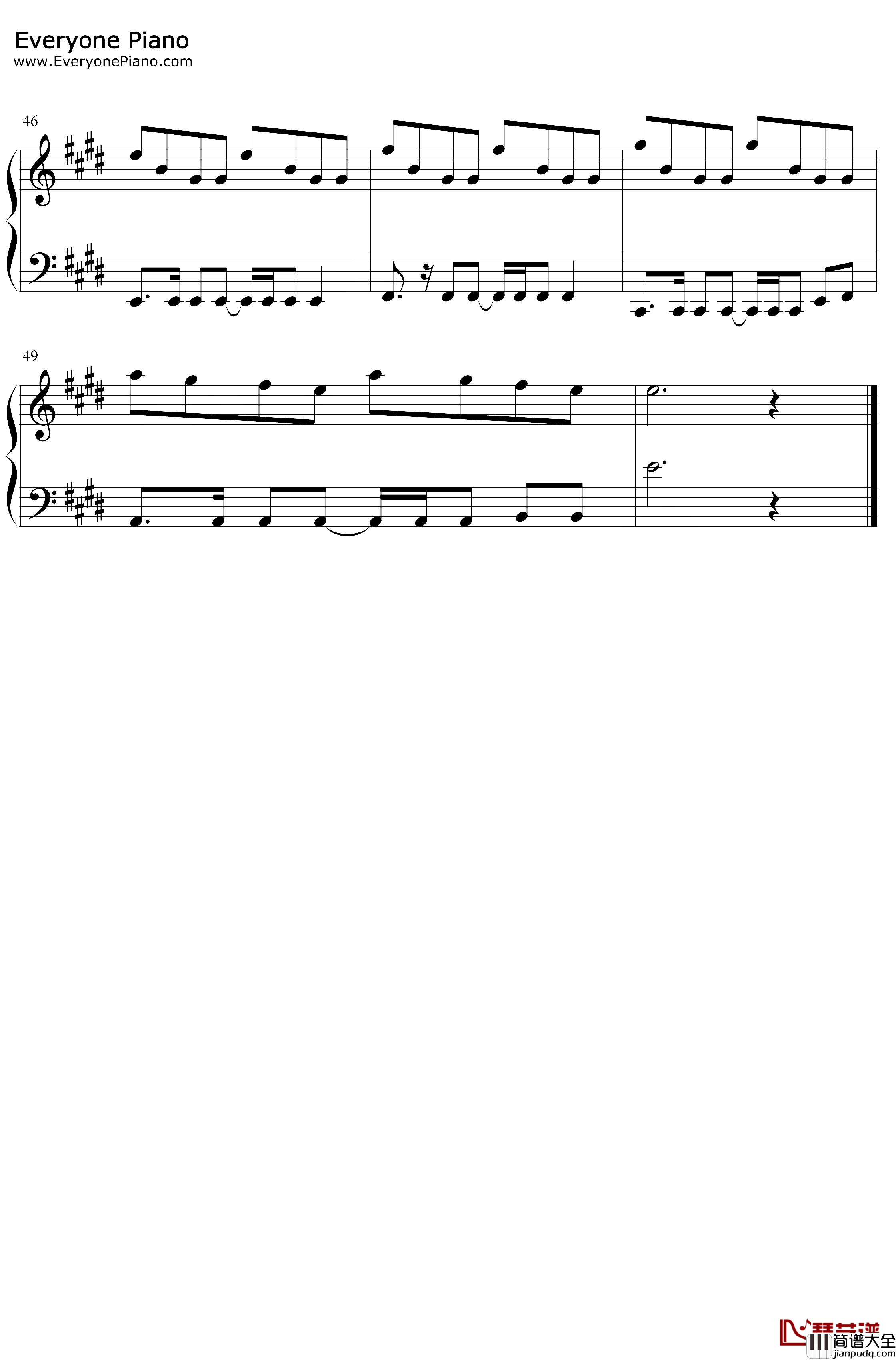 Wonder钢琴谱_ShawnMendes_ShawnMendes