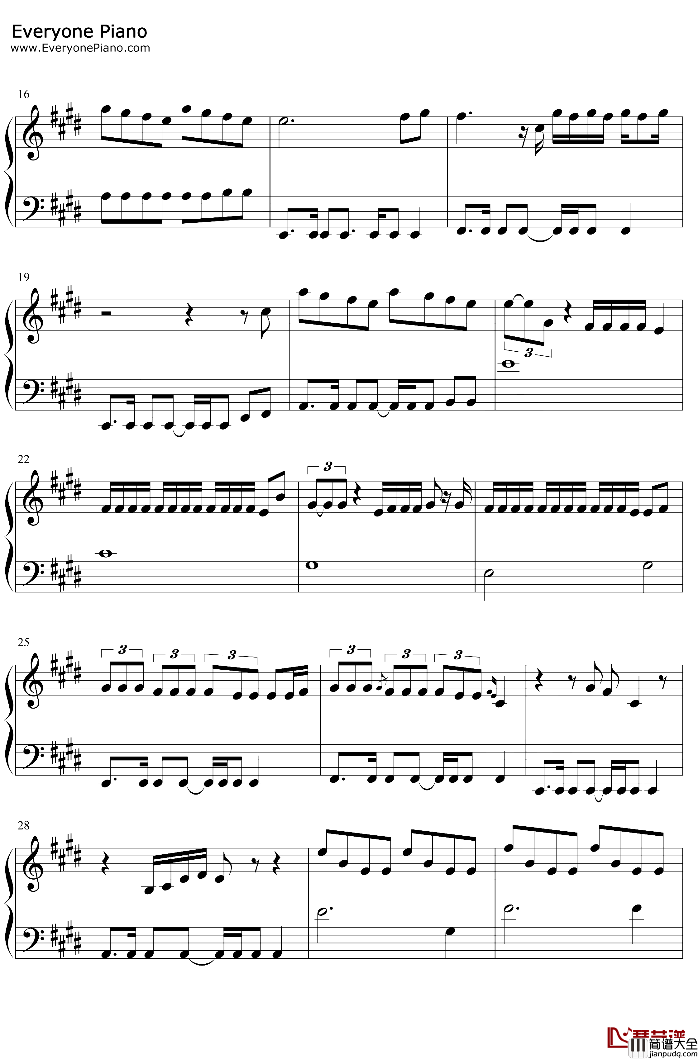 Wonder钢琴谱_ShawnMendes_ShawnMendes