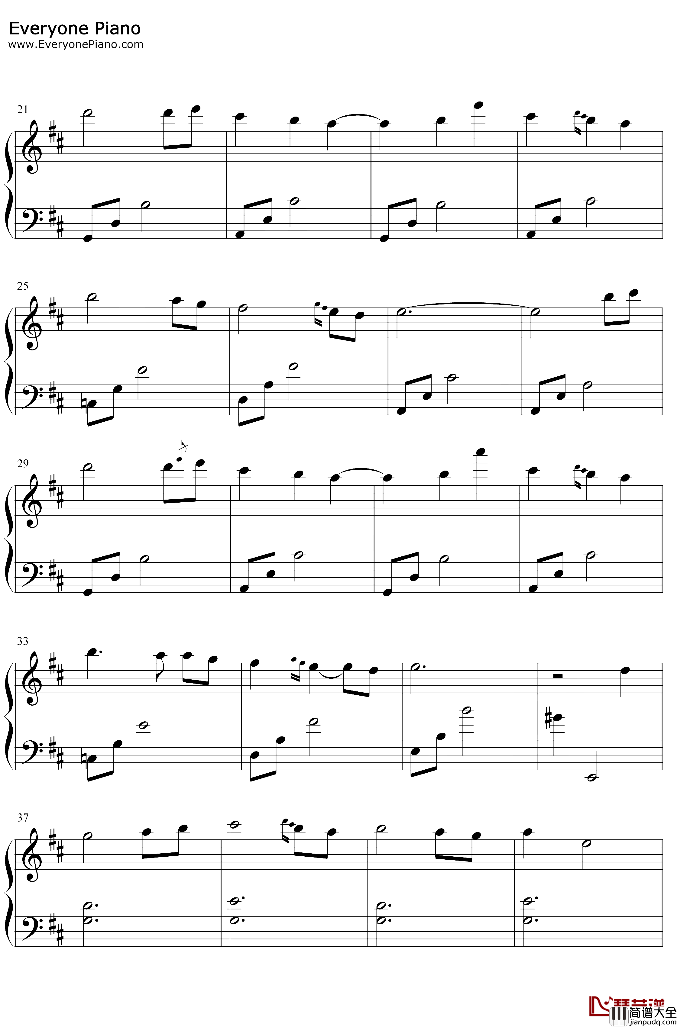 原神主题曲钢琴谱_陈致逸_钢琴谱：原神主题曲