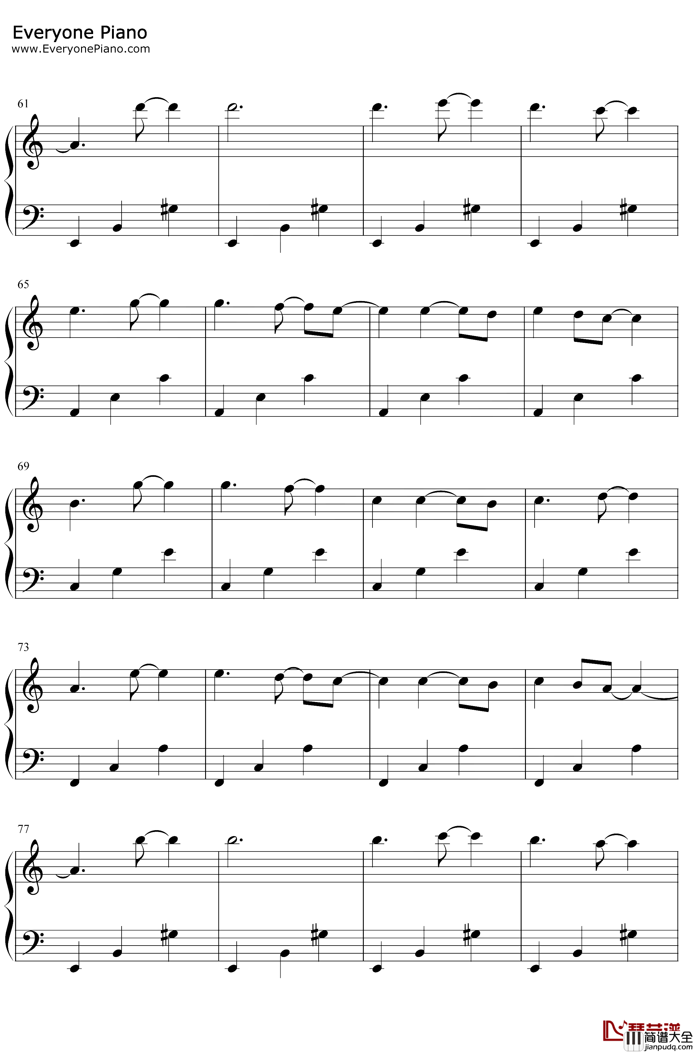 Fallin钢琴谱_WhyDon'tWe_WhyDontWe