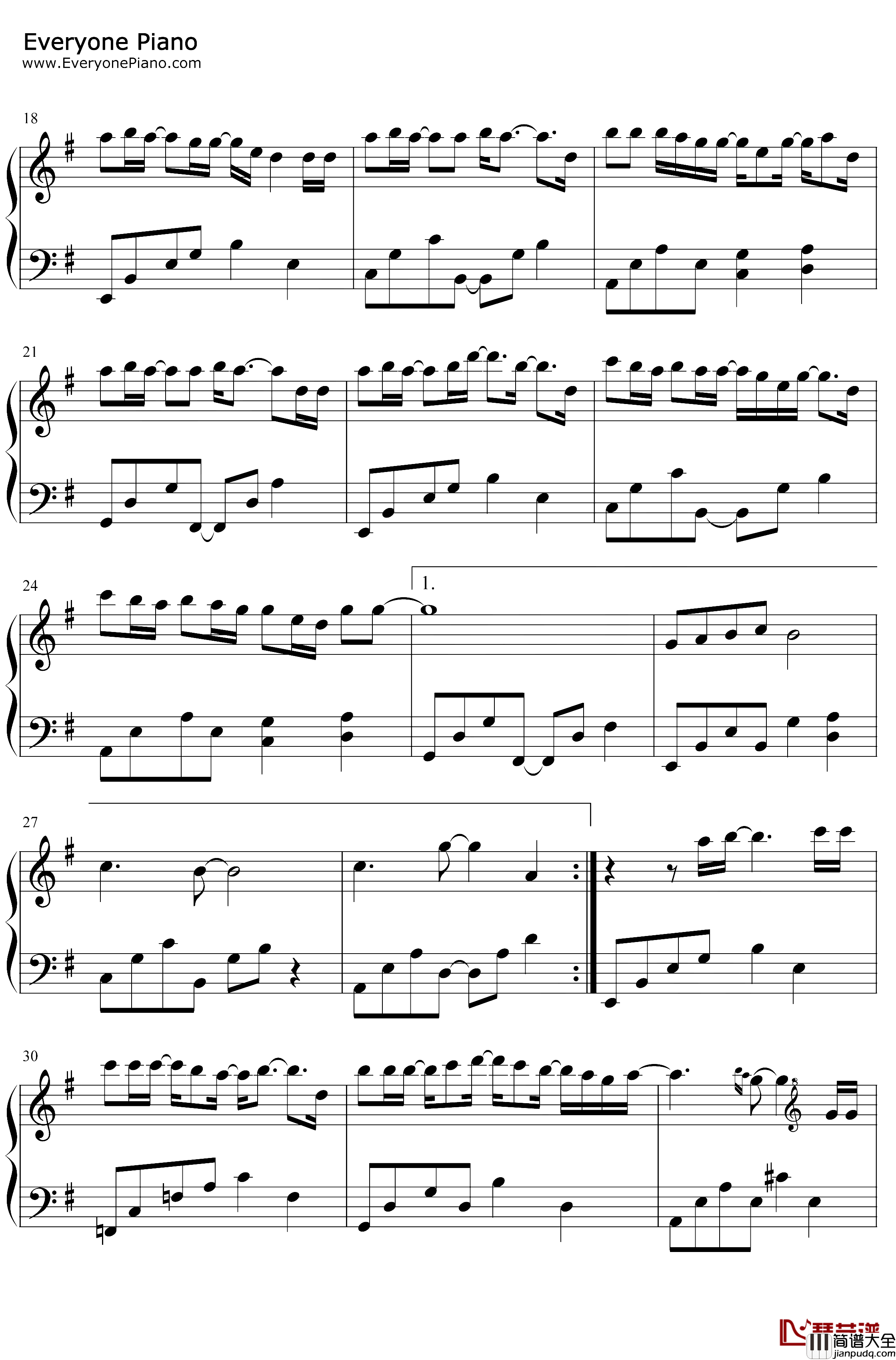 讽刺的情书钢琴谱_田馥甄_田馥甄