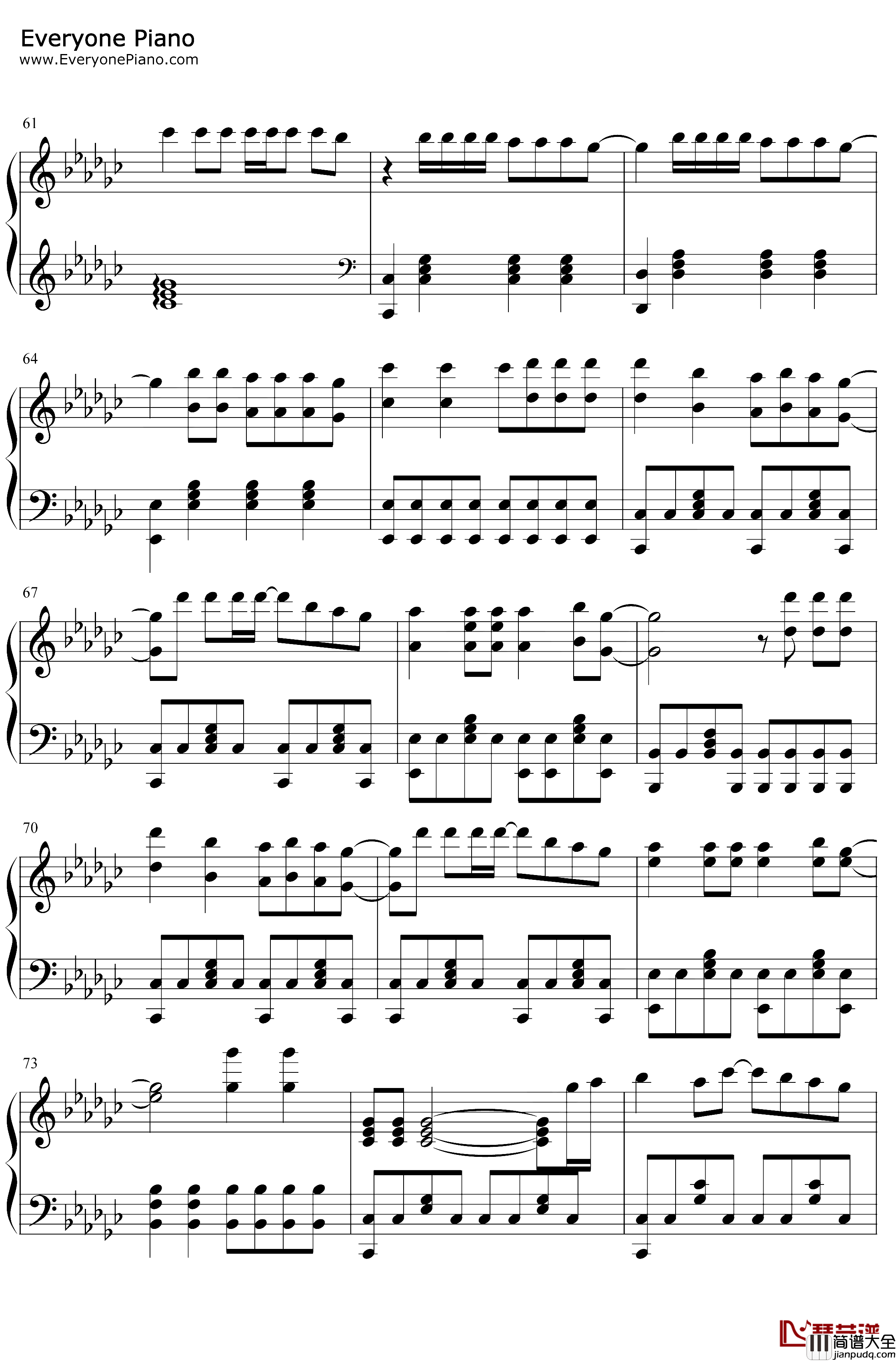 Lovesick_Girls钢琴谱_Blackpink_Blackpink