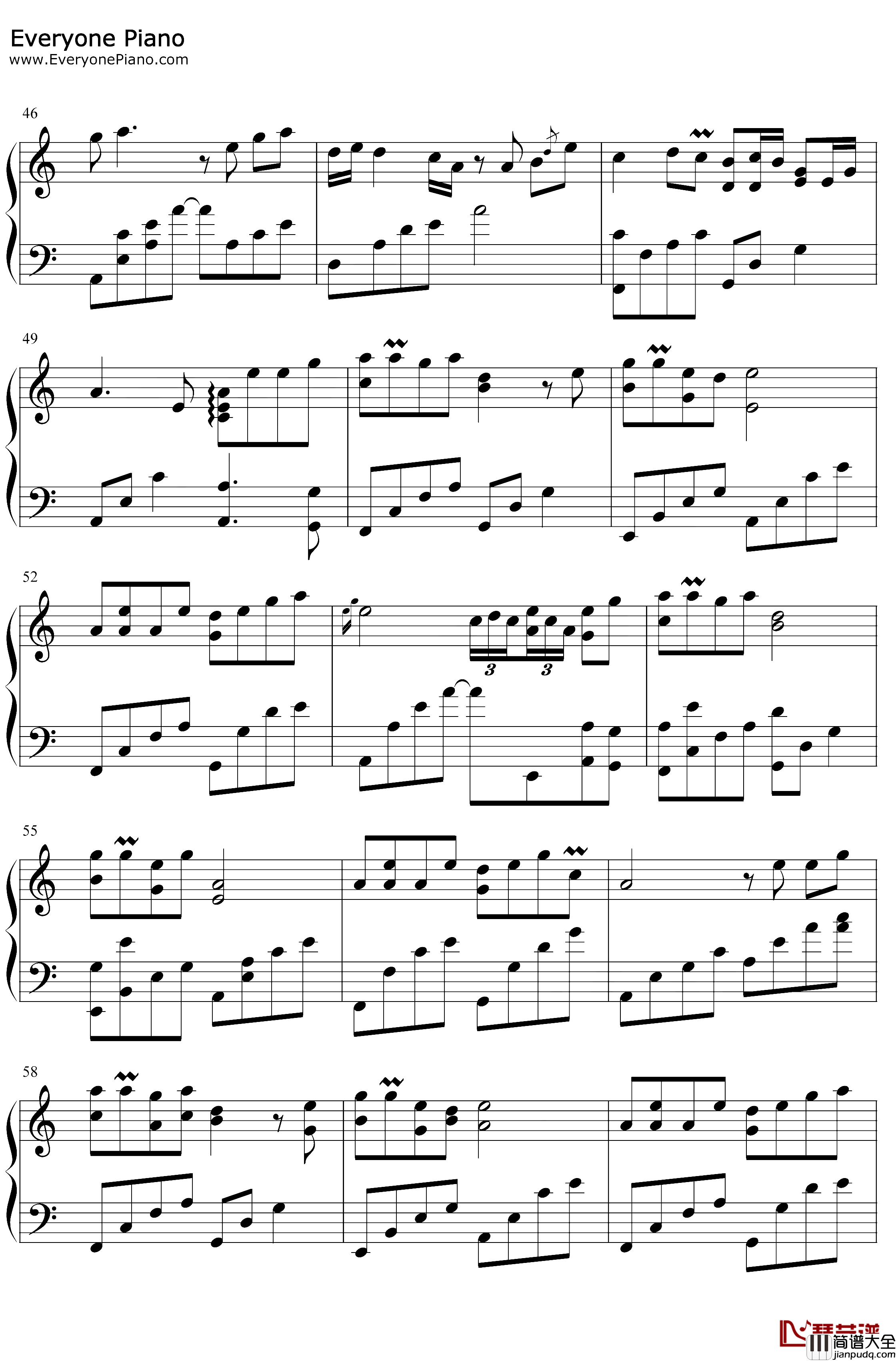 半壶纱钢琴谱_刘珂矣_华丽版_倘若我心中的山水你眼中都看到