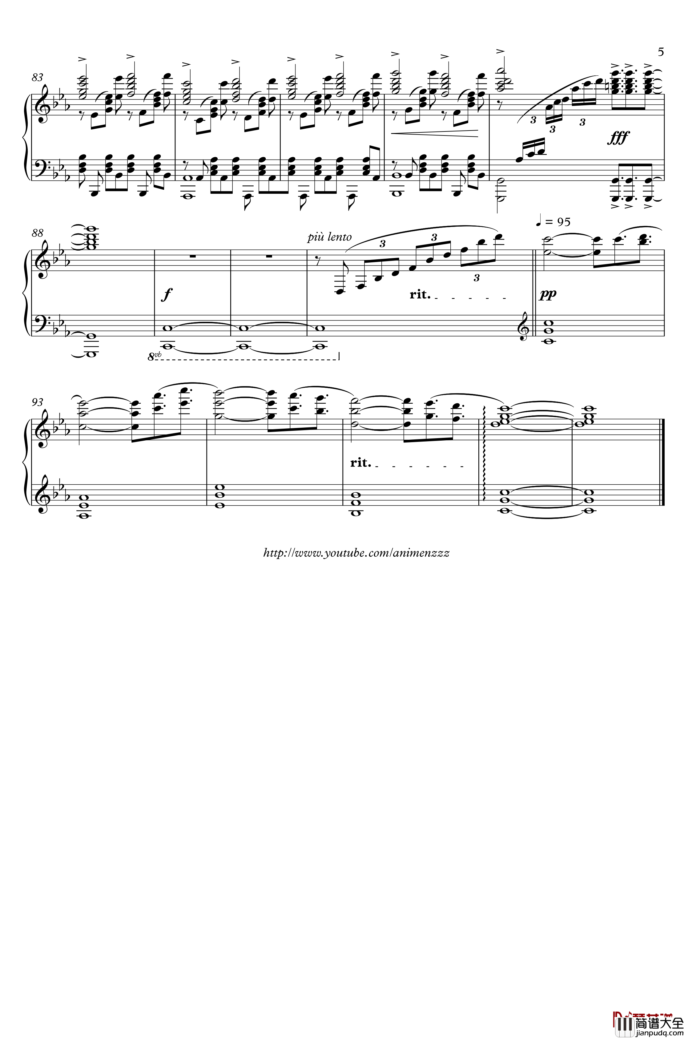 刀剑神域_Swordland钢琴谱_OST