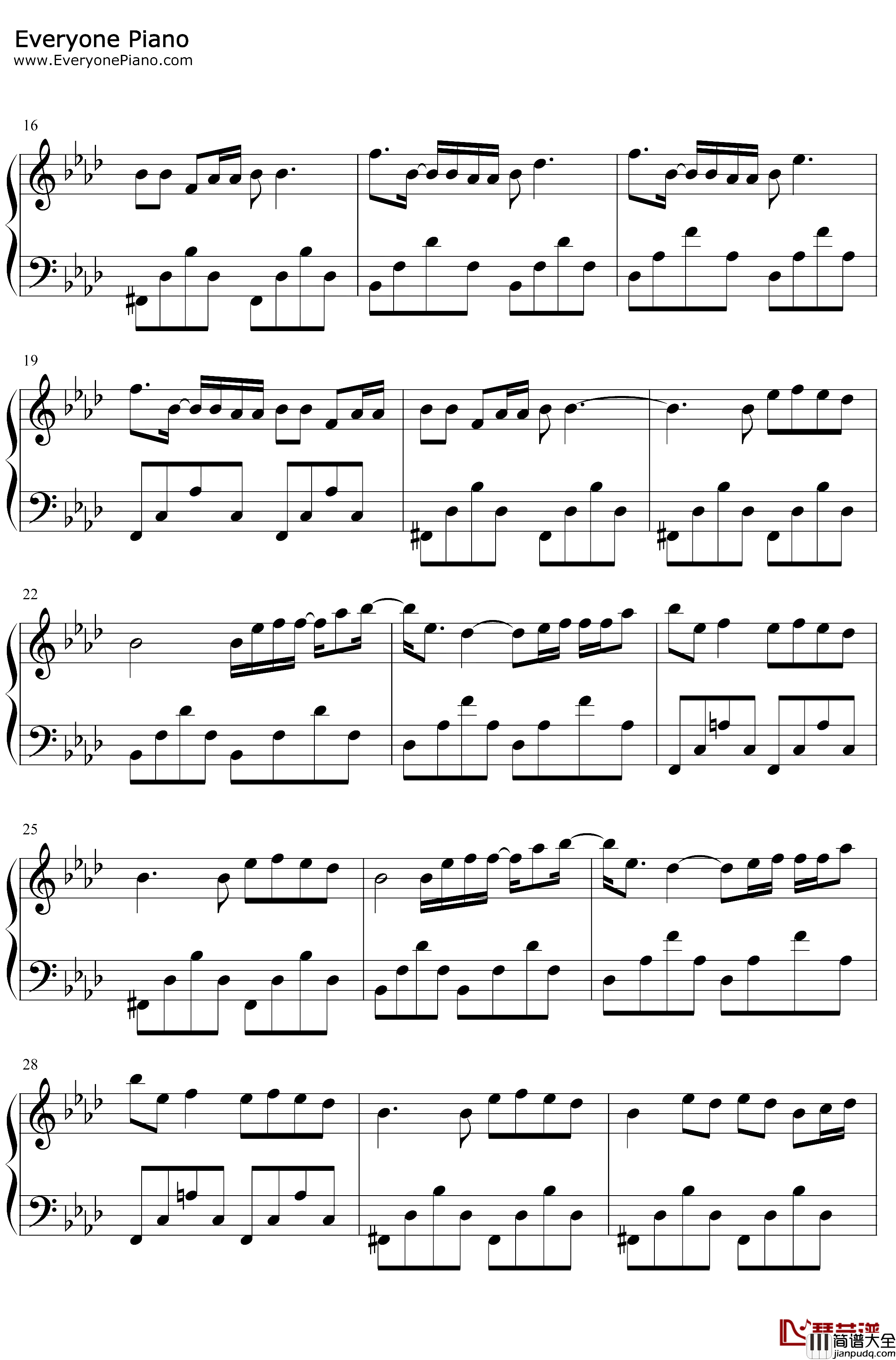 Diamonds钢琴谱_SamSmith_SamSmith