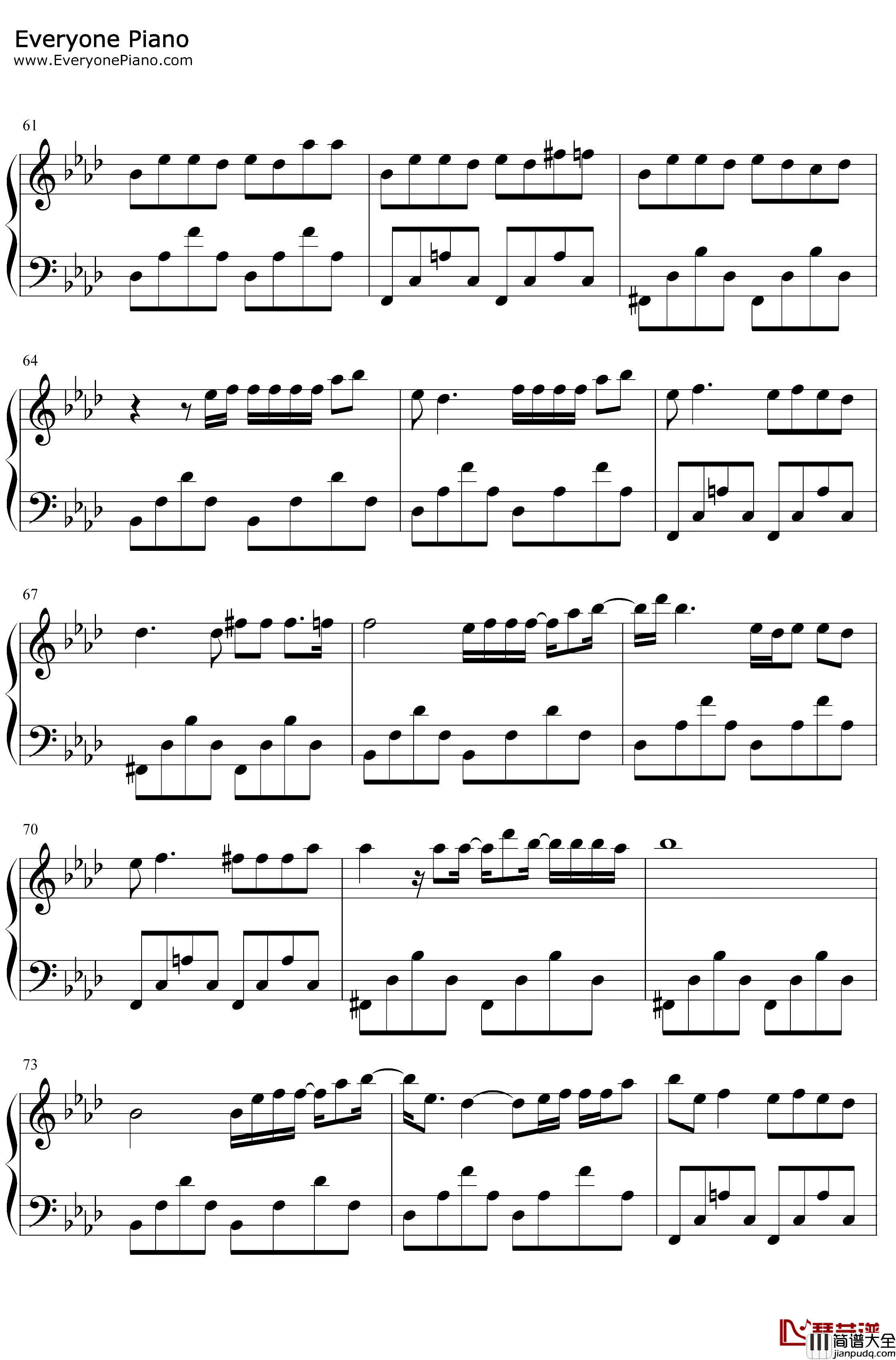 Diamonds钢琴谱_SamSmith_SamSmith