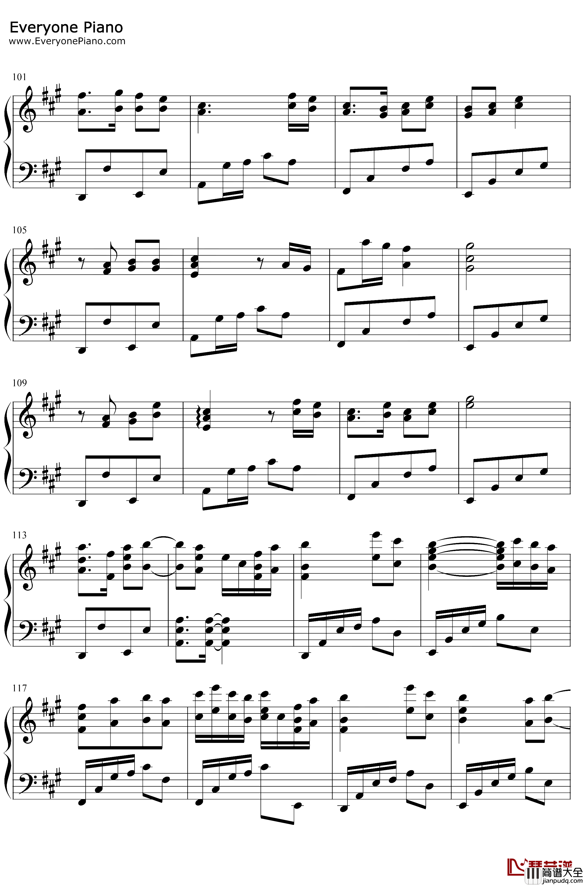 空待钢琴谱_洛天依王朝_VOCALOID中文原创曲