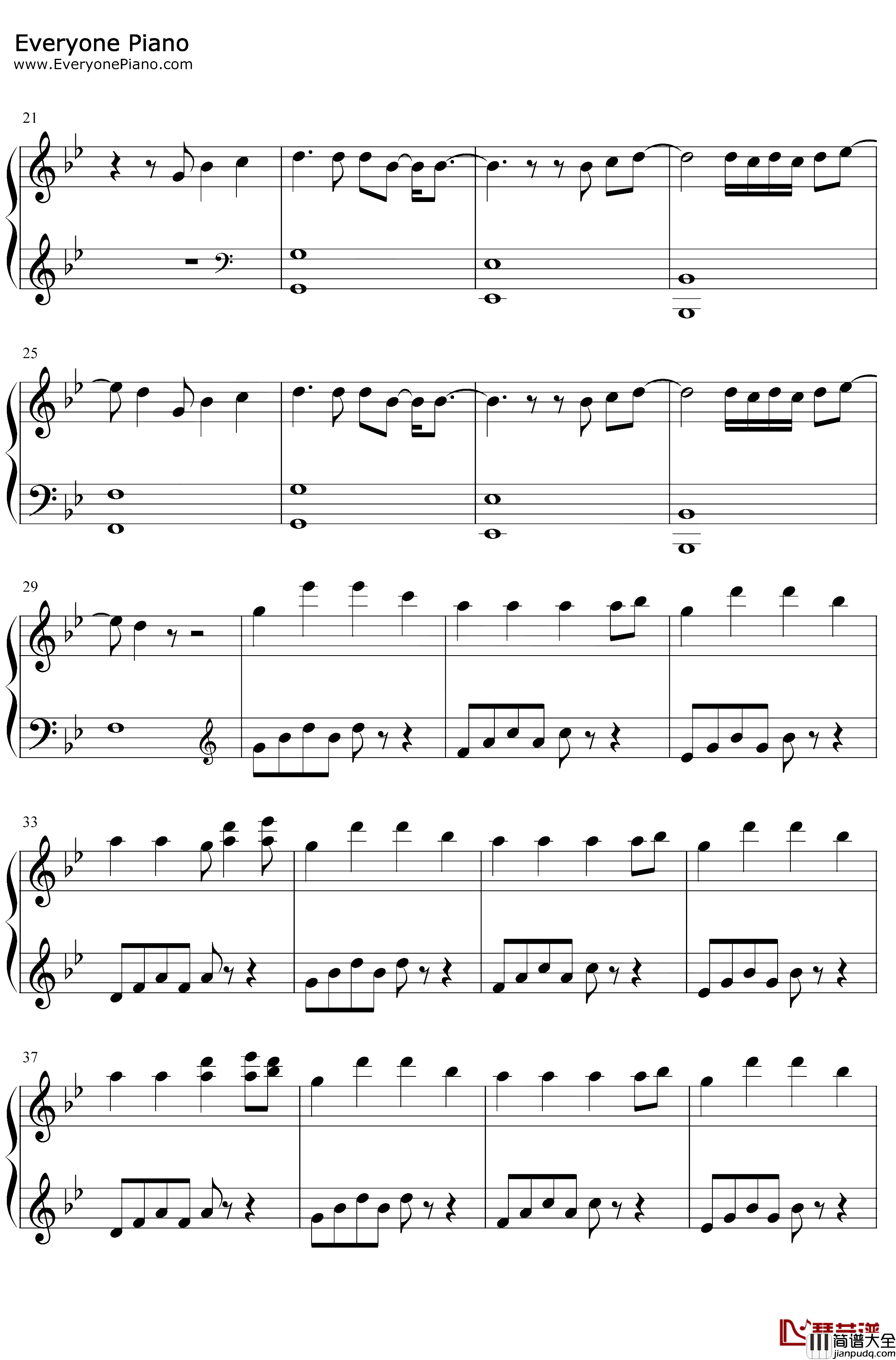 In_The_End钢琴谱_Tommee_Profitt_Fleurie_Jung_Youth_抖音完整版