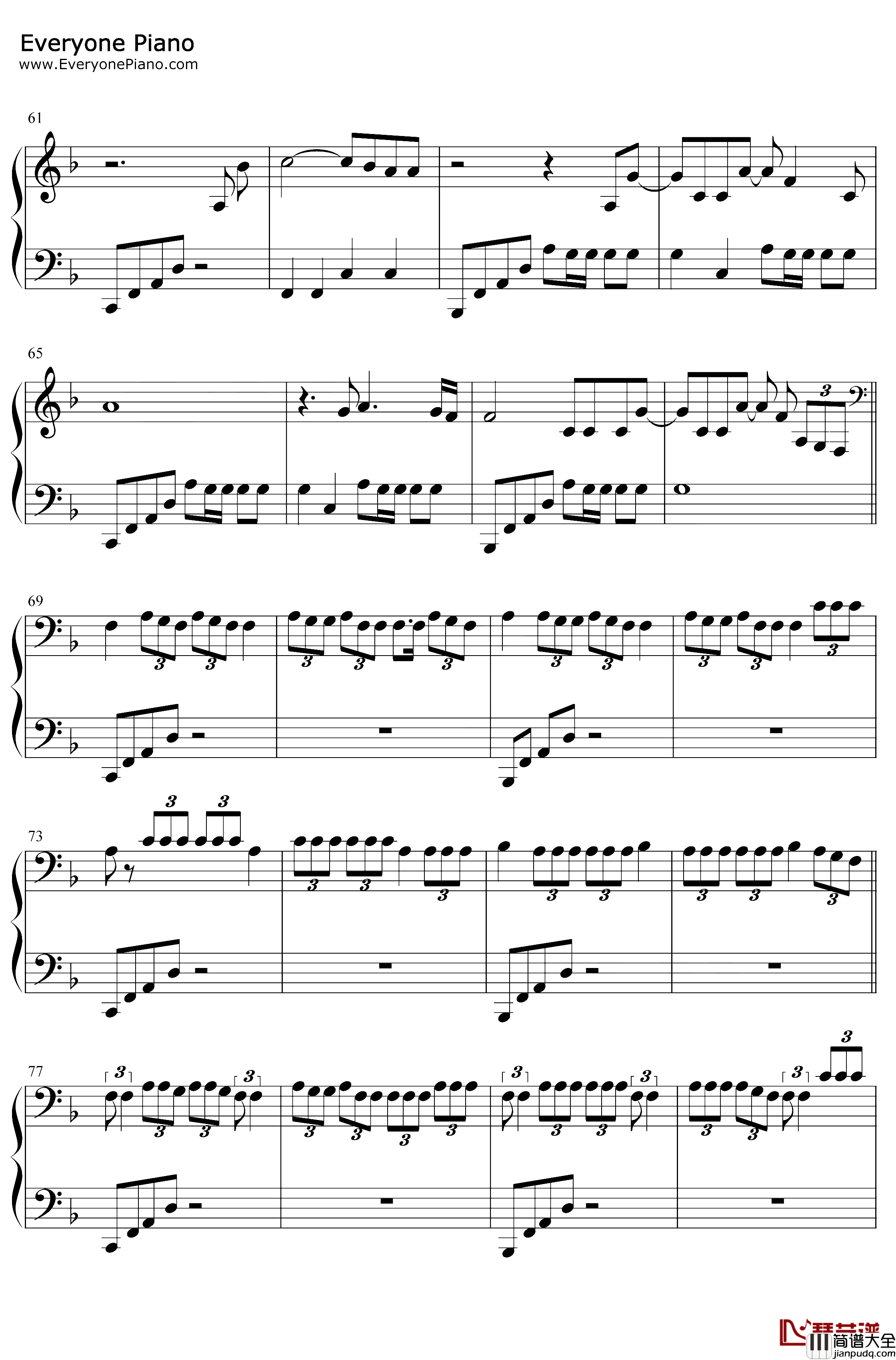 Love钢琴谱_Kendrick_Lamar