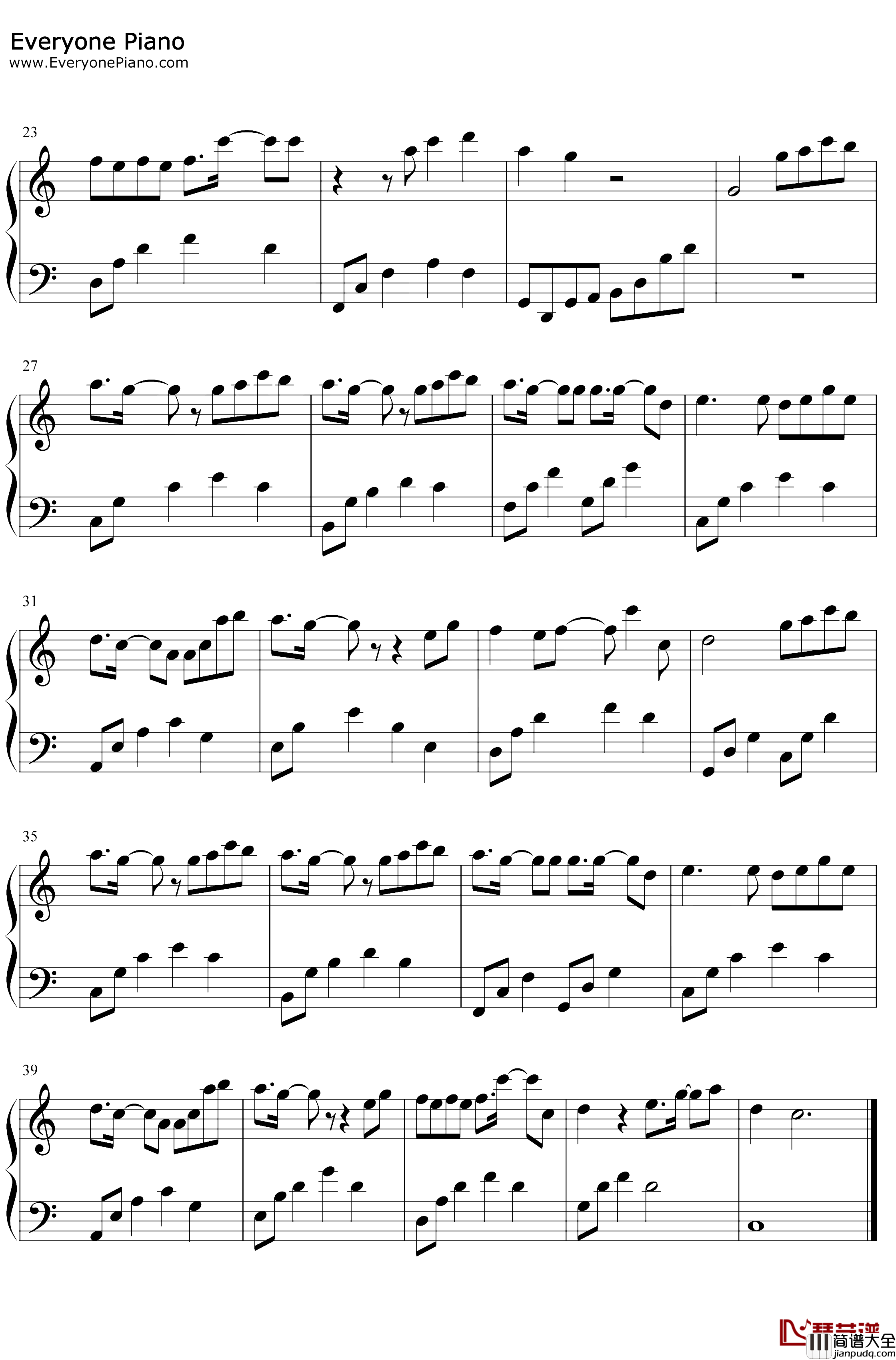 化身孤岛的鲸钢琴谱_周深_C调简单版