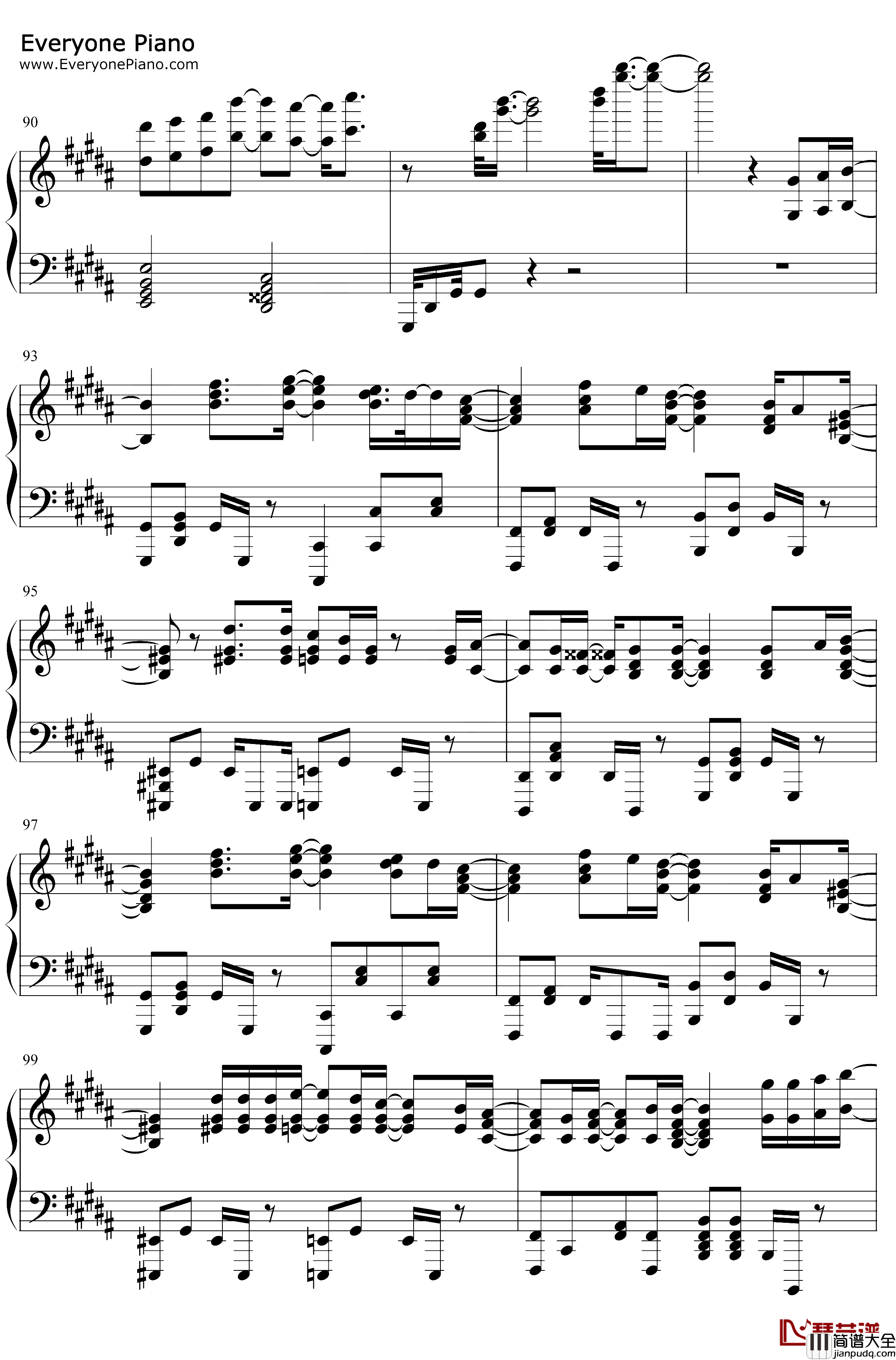 感電钢琴谱_米津玄师_感电_MIU404主题曲