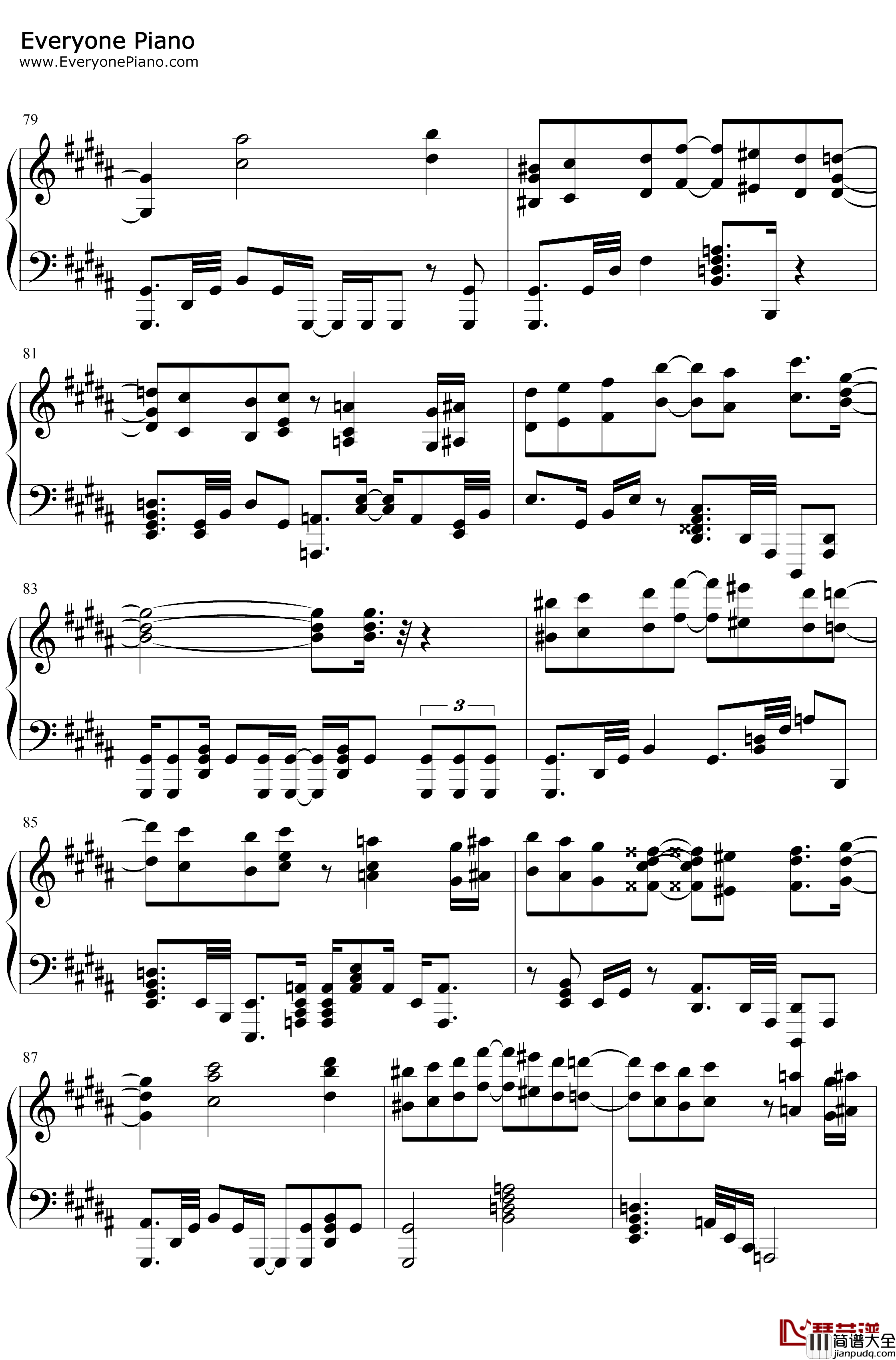 感電钢琴谱_米津玄师_感电_MIU404主题曲