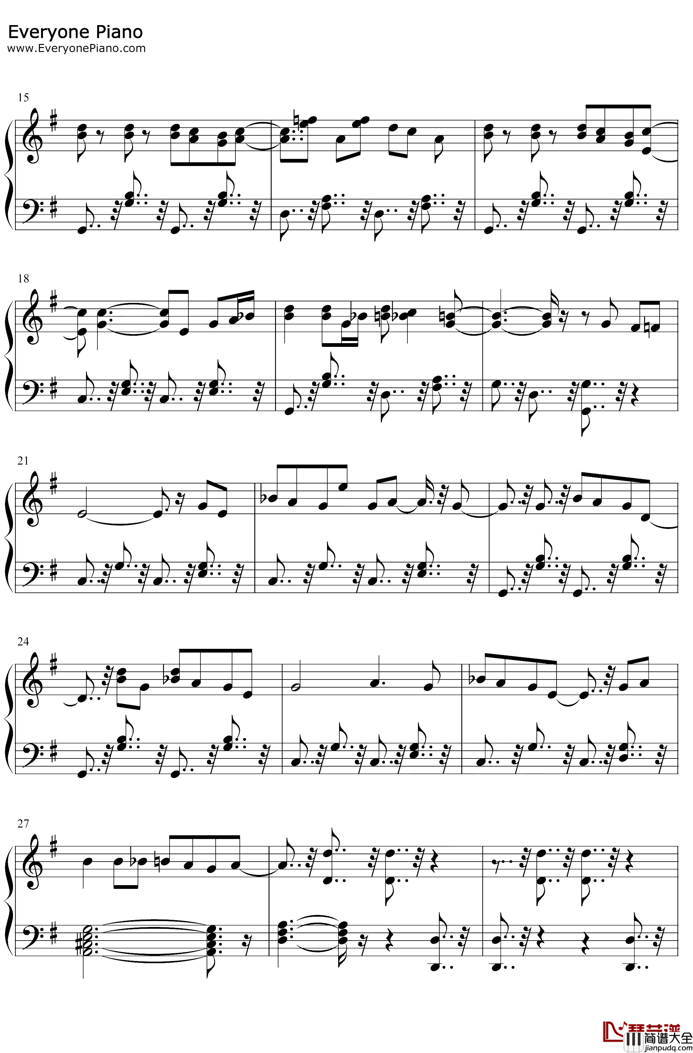 猫之步态舞钢琴谱_戴维·赫勒韦尔_经典爵士钢琴曲