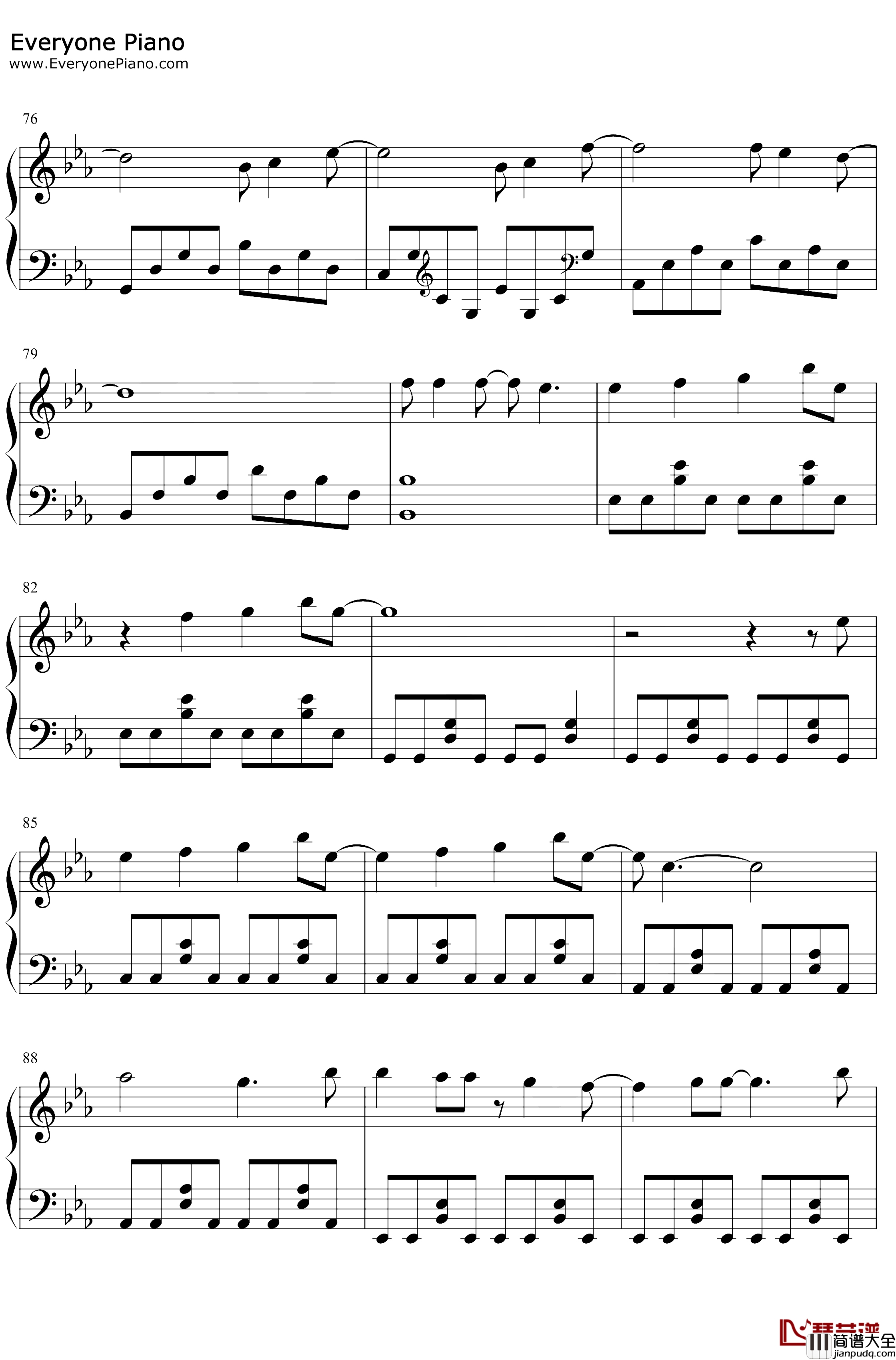 前任钢琴谱_采子黄伟晋_可想到你时我伤心的很_伤感情歌